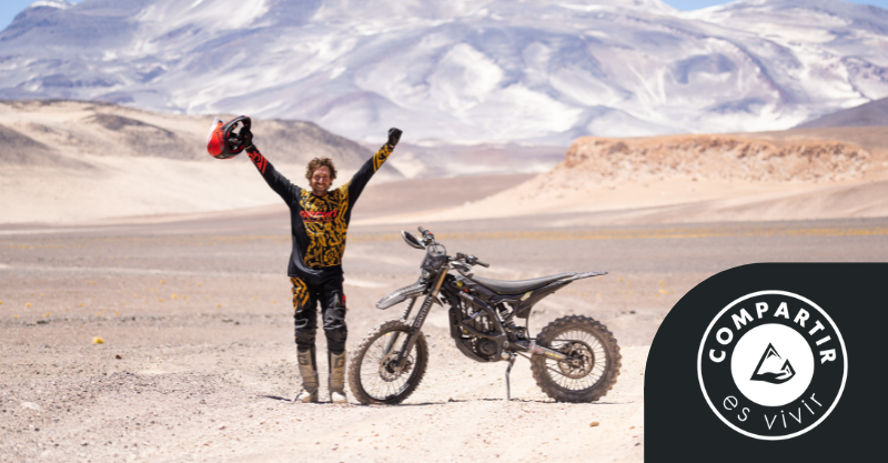 Chileno recupera récord mundial de altura en moto eléctrica en el volcán Ojos del Salado