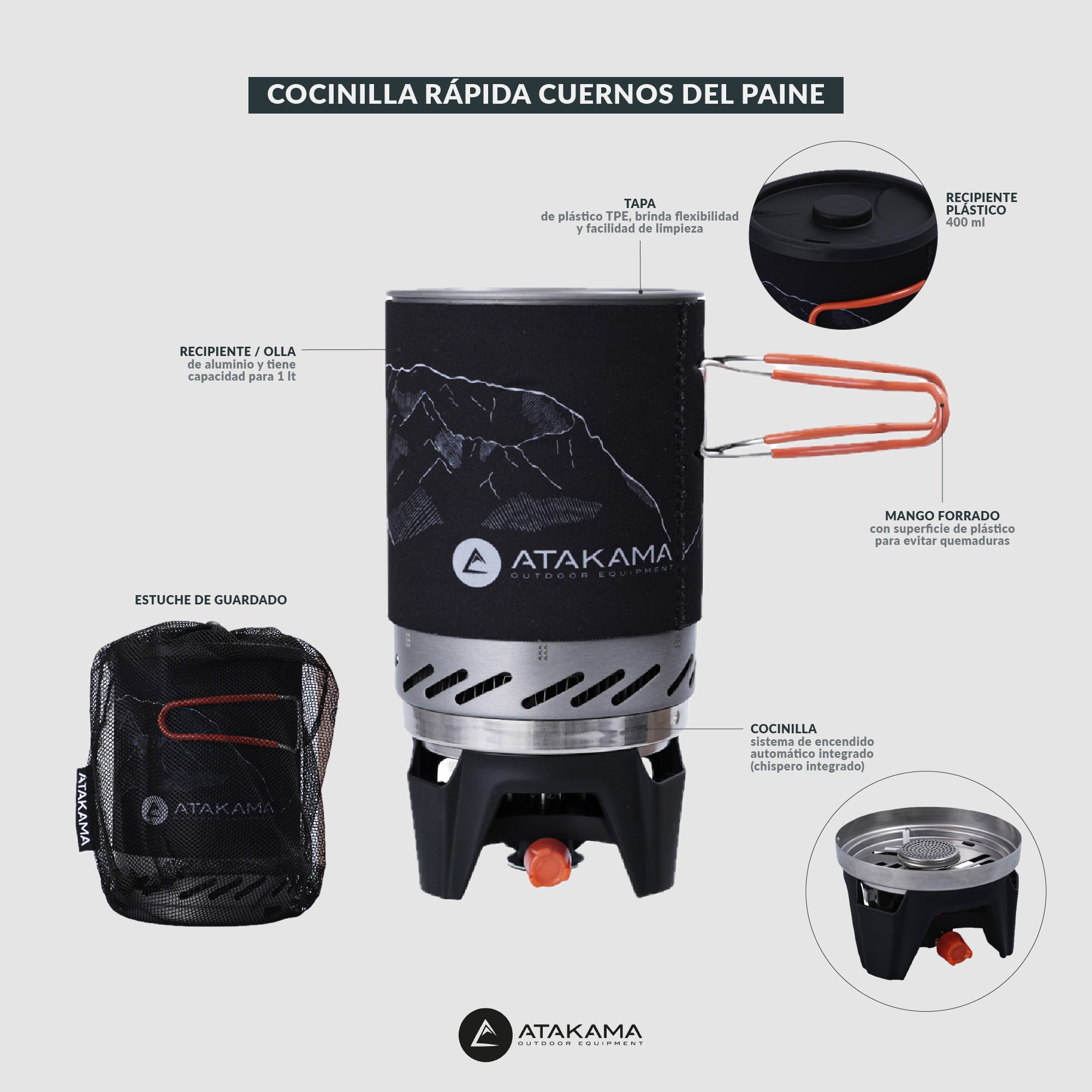 Cocinilla Rápida Cuernos del Paine