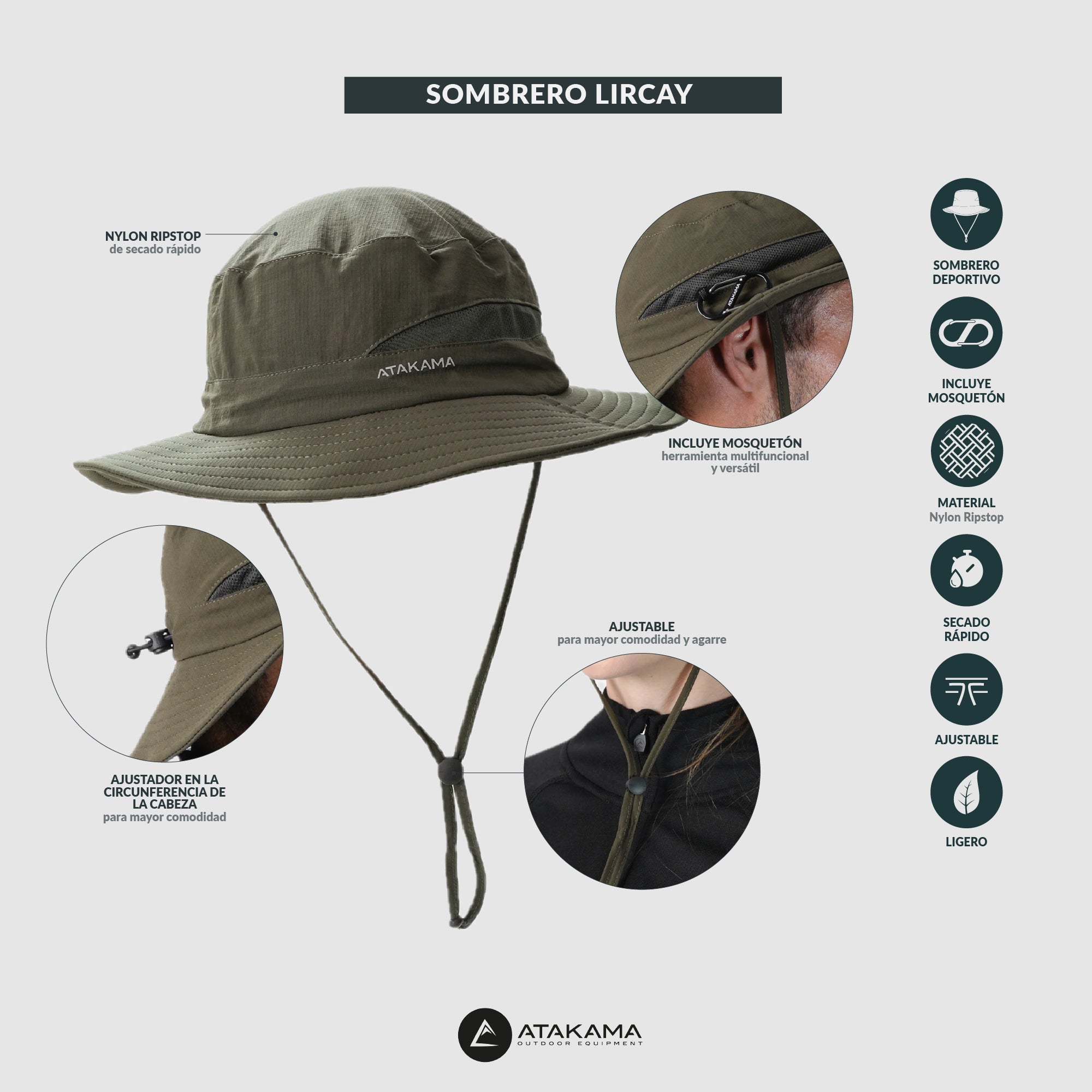 Sombrero Lircay Gris