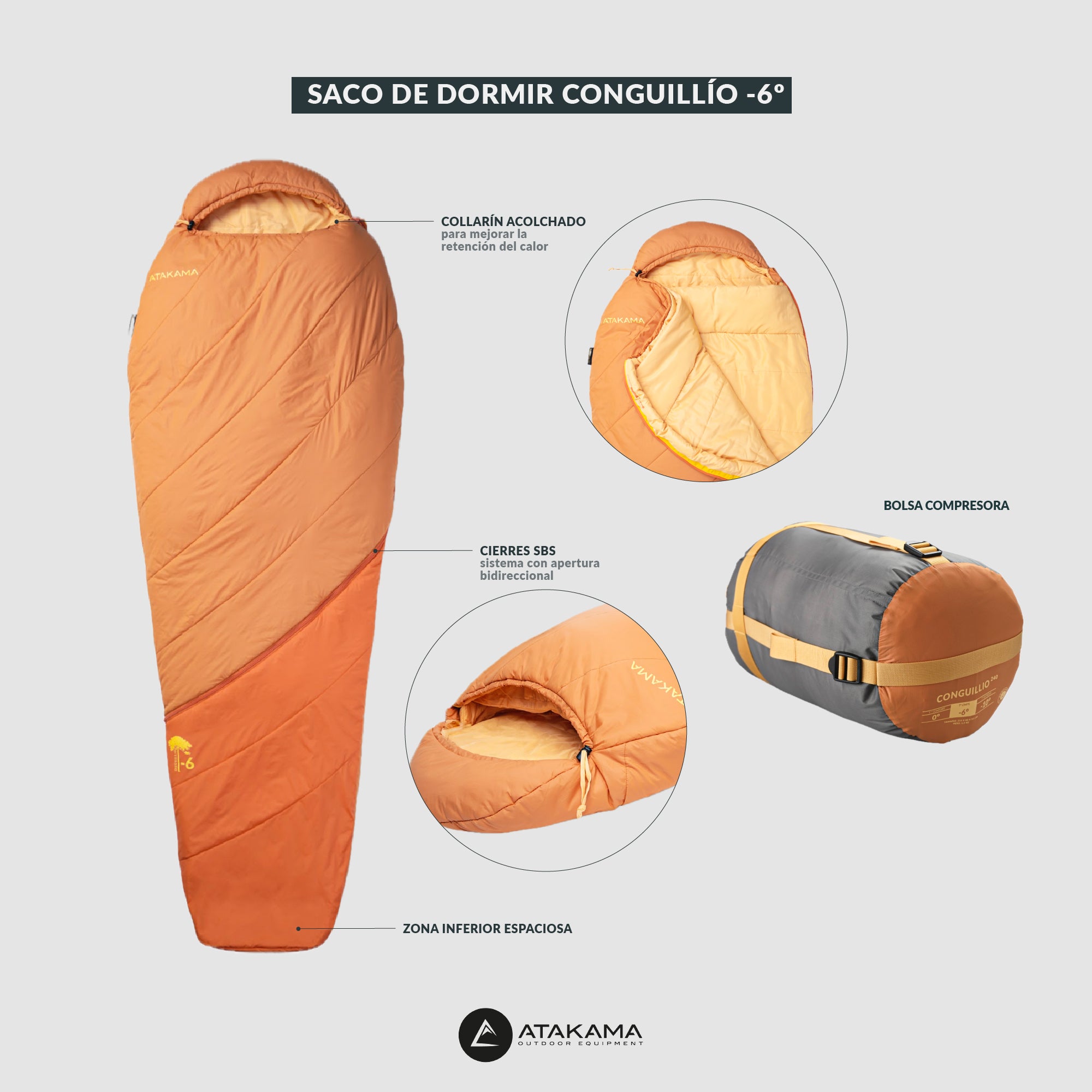 Saco de dormir Conguillío -6°