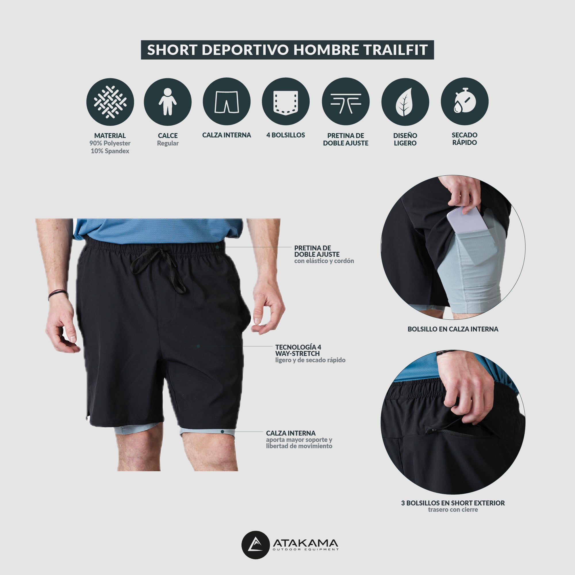 Short Deportivo Hombre TrailFit