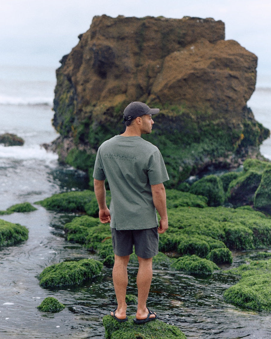 Polera Algodón Manga Corta Atakama Espalda Verde
