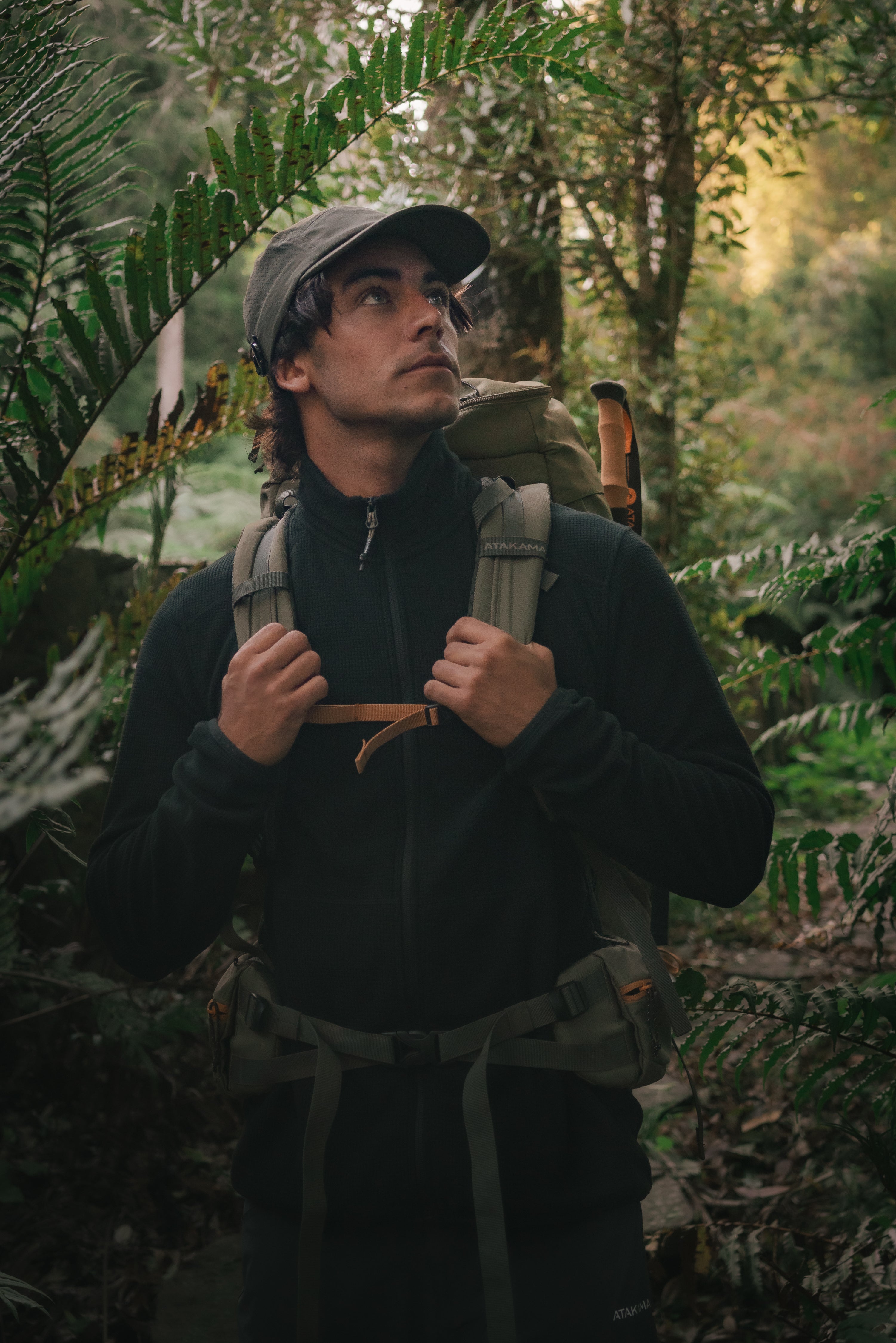 Polar Fleece Deportivo Terra Full Zip Hombre Negro