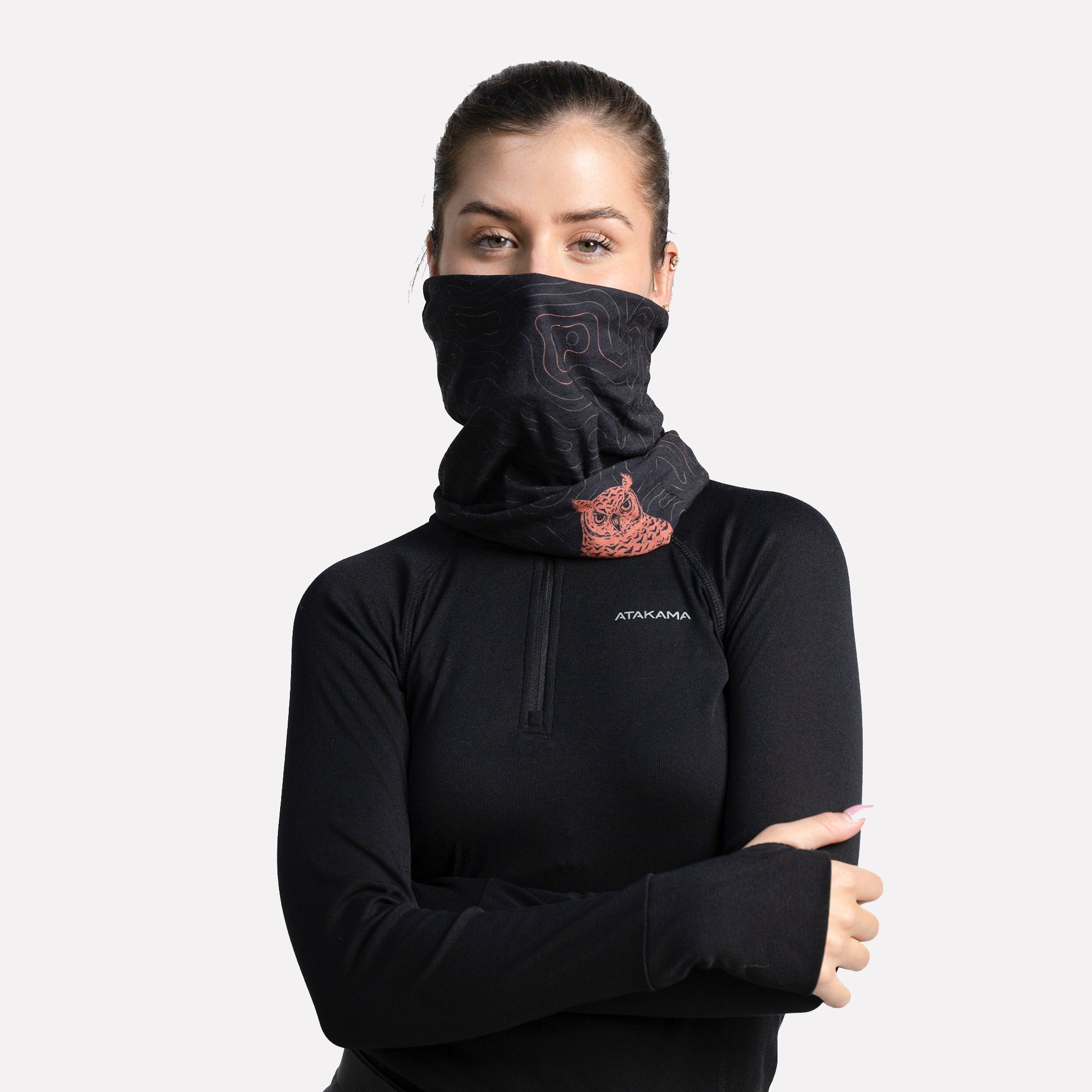 Bandana Palena multifuncional Negro Tucúquere