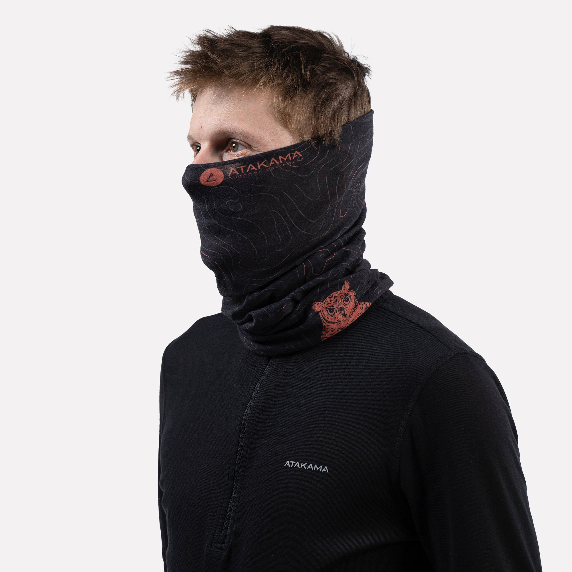 Bandana Palena multifuncional Negro Tucúquere