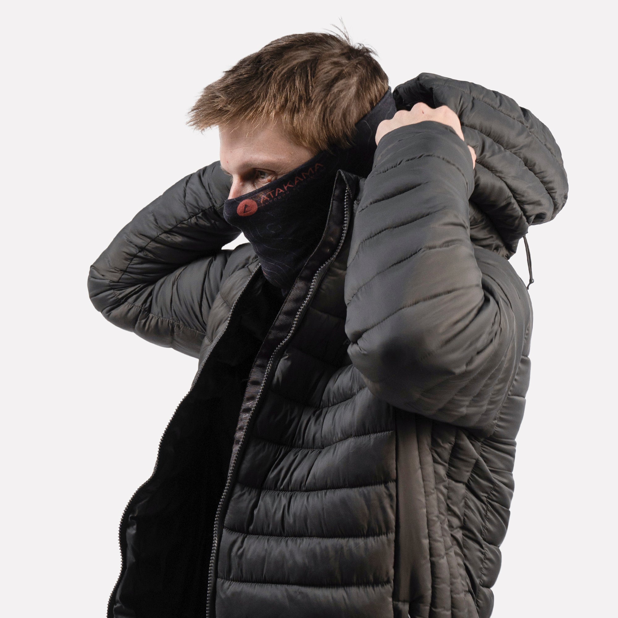 Bandana Palena multifuncional Negro Tucúquere