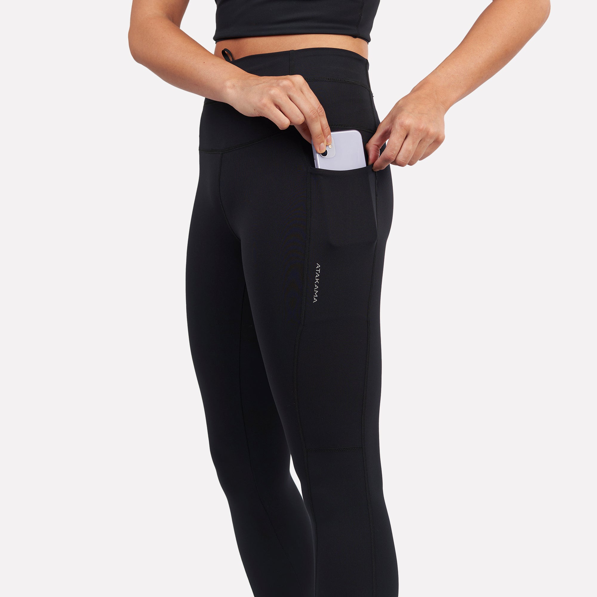 Calza deportiva Panorámica mujer Negro