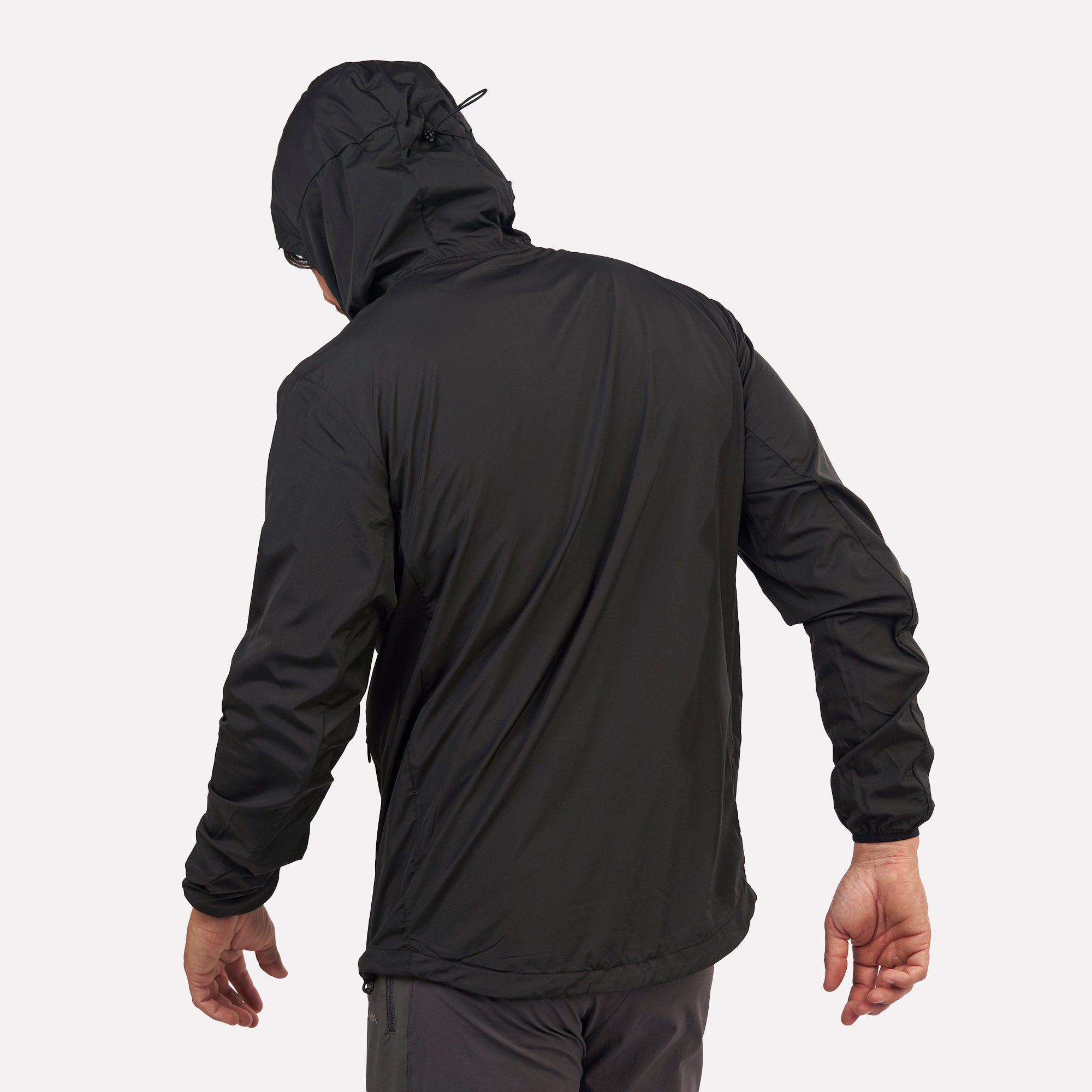 Chaqueta Cortaviento Ultraligero hombre Declive Negro