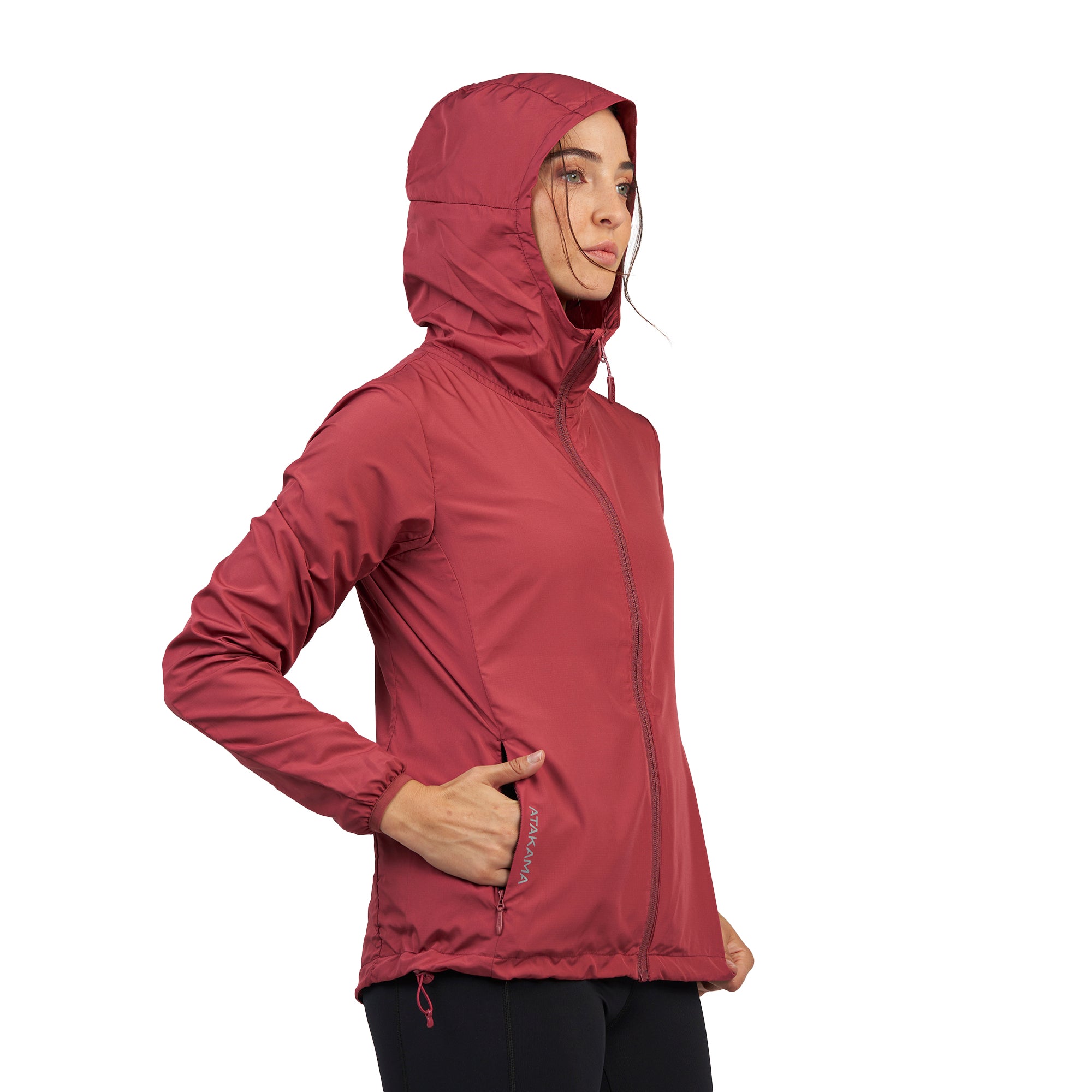 Chaqueta Cortaviento Ultraligero mujer Declive Rosado