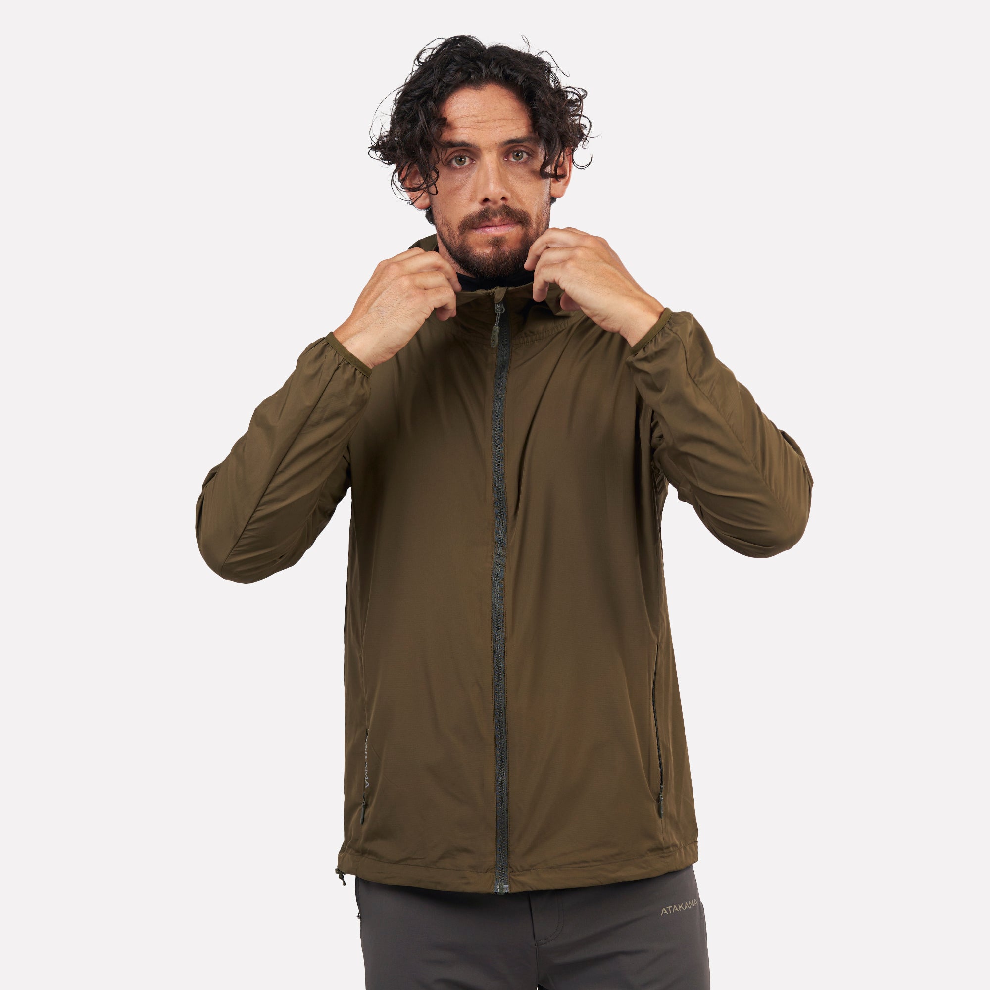 Chaqueta Cortaviento Ultraligero hombre Declive Verde