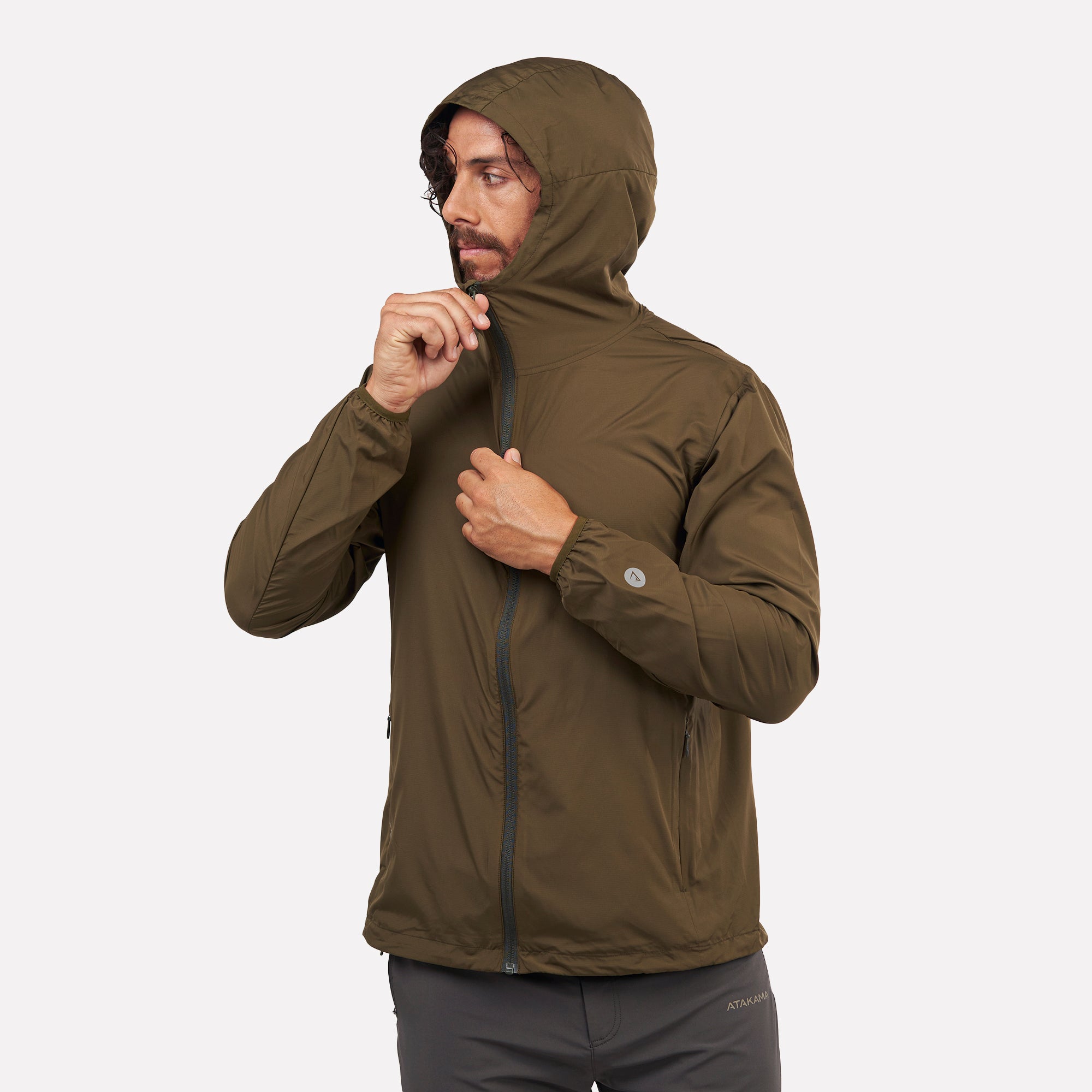 Chaqueta Cortaviento Ultraligero hombre Declive Verde