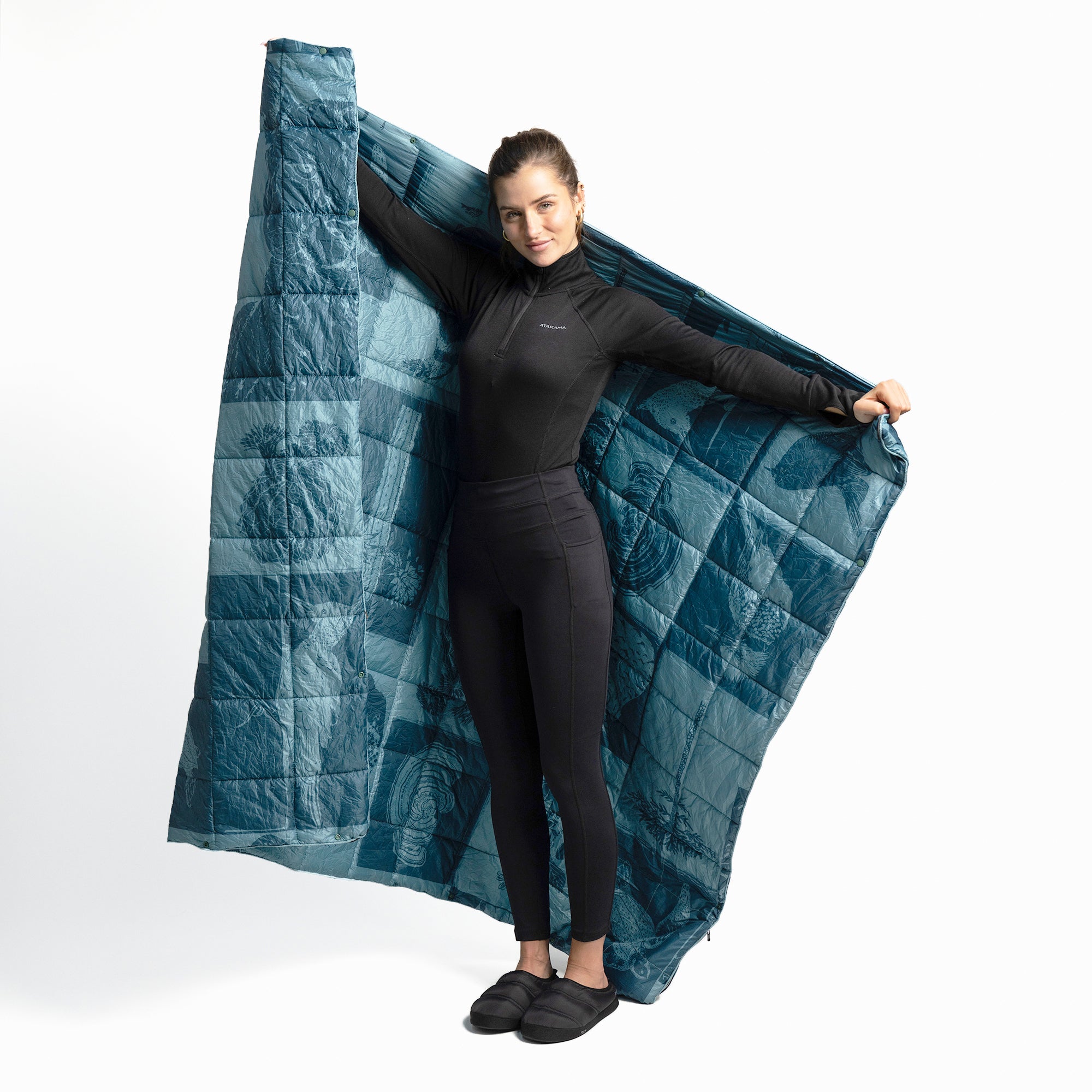 Manta térmica multifuncional Nalca Azul Ilustrado