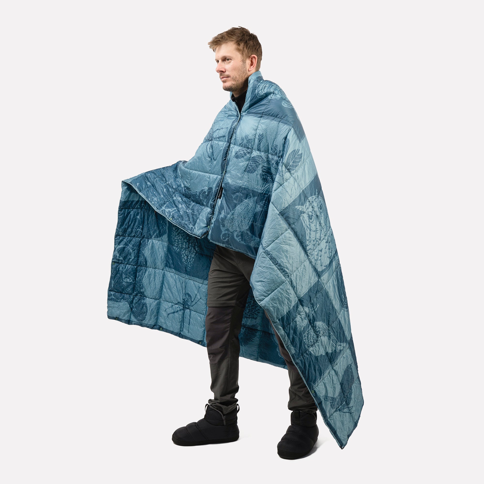 Manta térmica multifuncional Nalca Azul Ilustrado