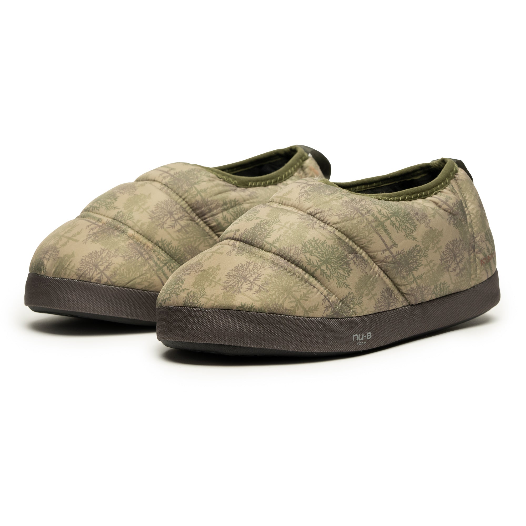 Pantuflas térmicas Futaleufú Nu-B Foam Print Verde Araucaria