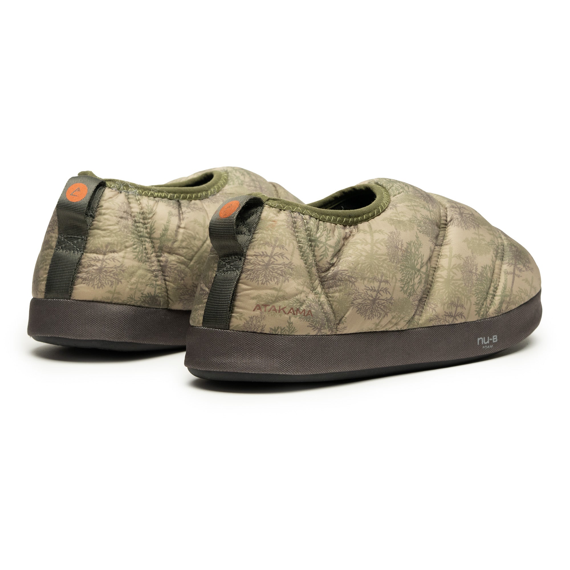 Pantuflas térmicas Futaleufú Nu-B Foam Print Verde Araucaria