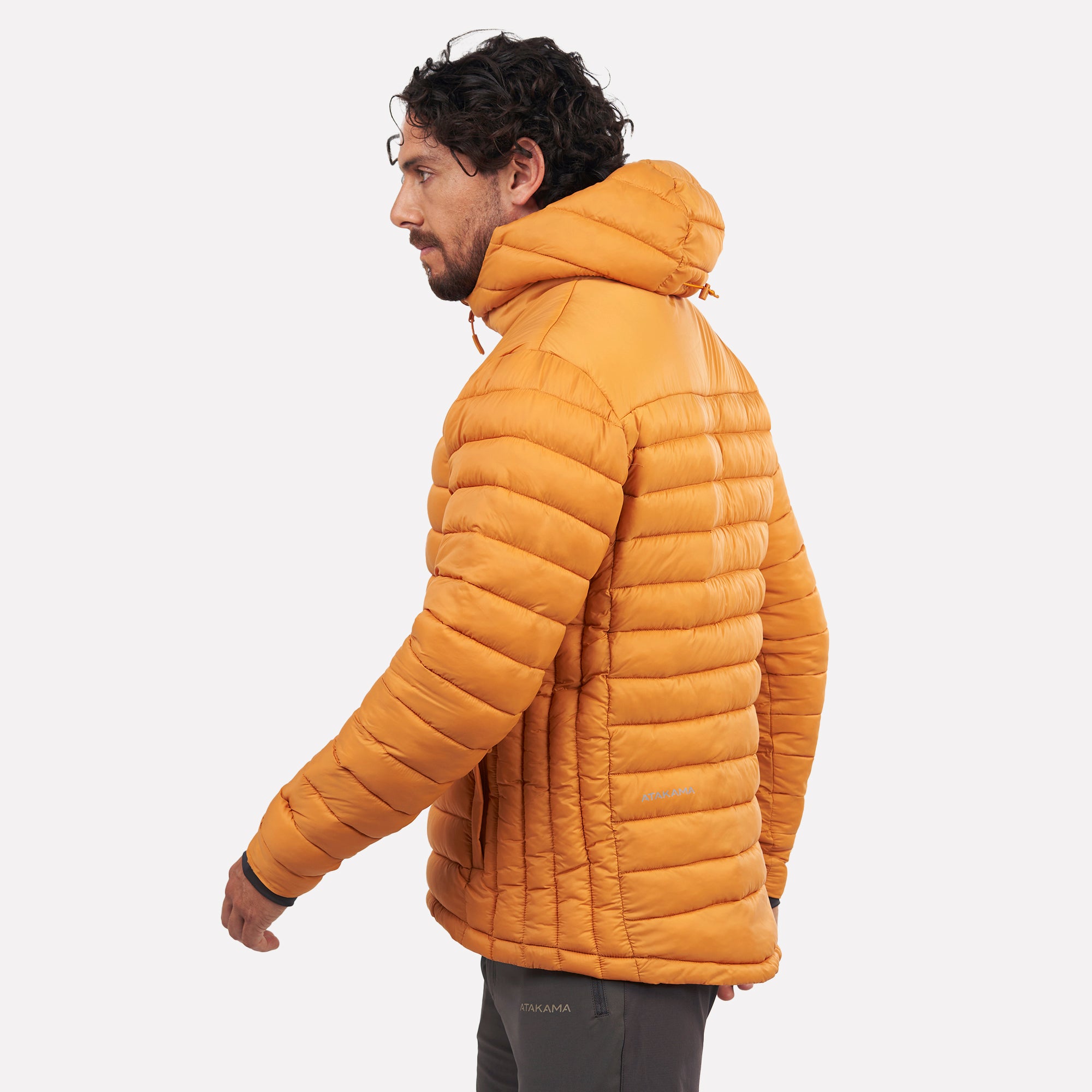 Chaqueta Parka térmica hombre hoodie Indómita Amarilla