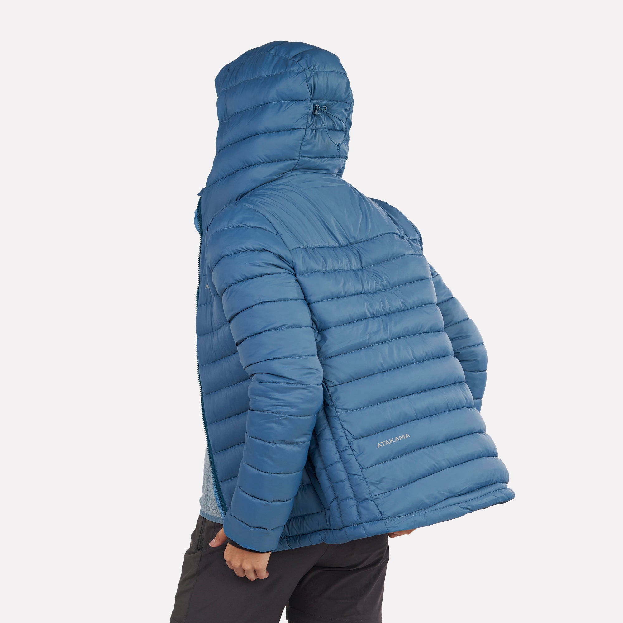 Chaqueta Parka térmica mujer hoodie Indómita Azul