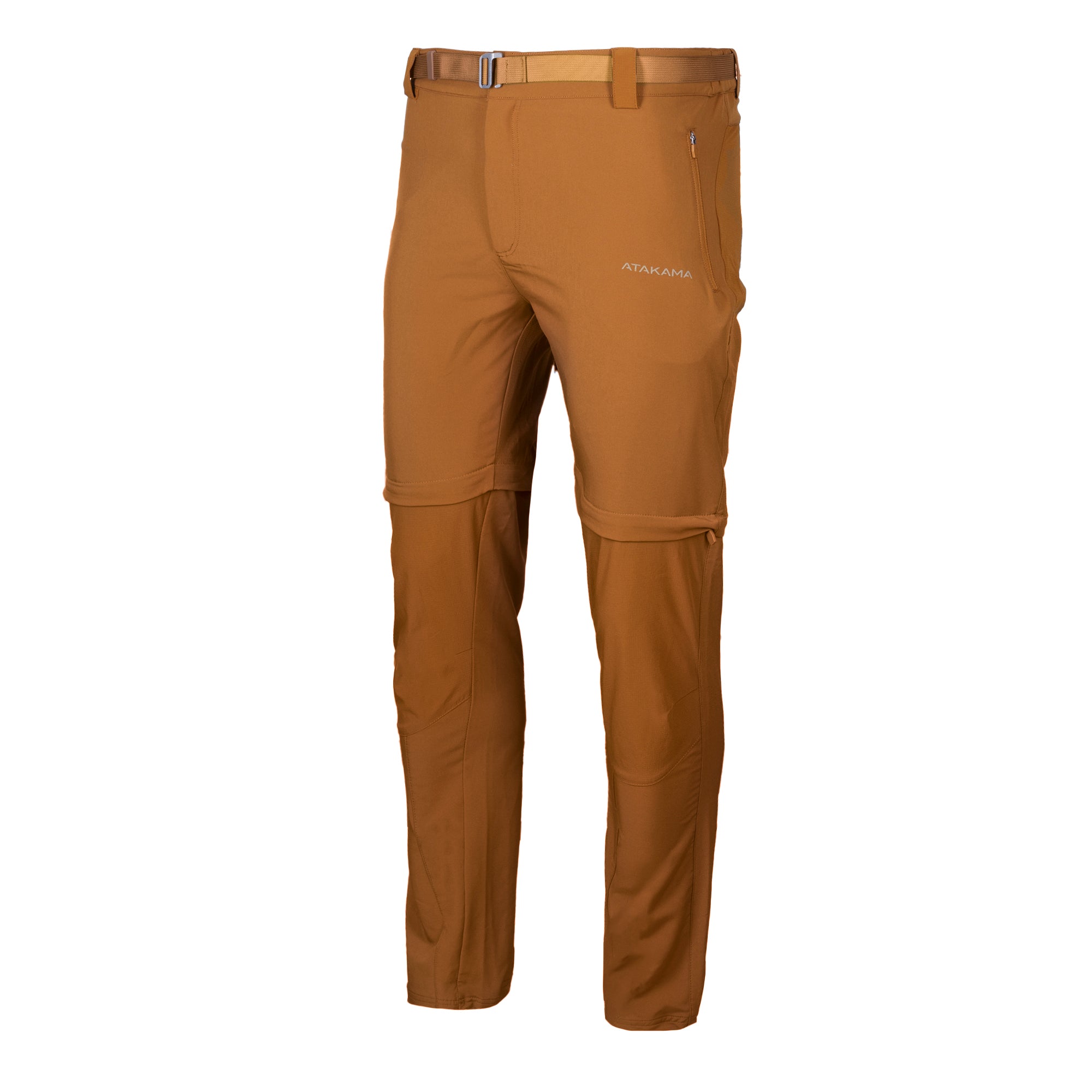 Pantalón de trekking desmontable Andino hombre Mostaza