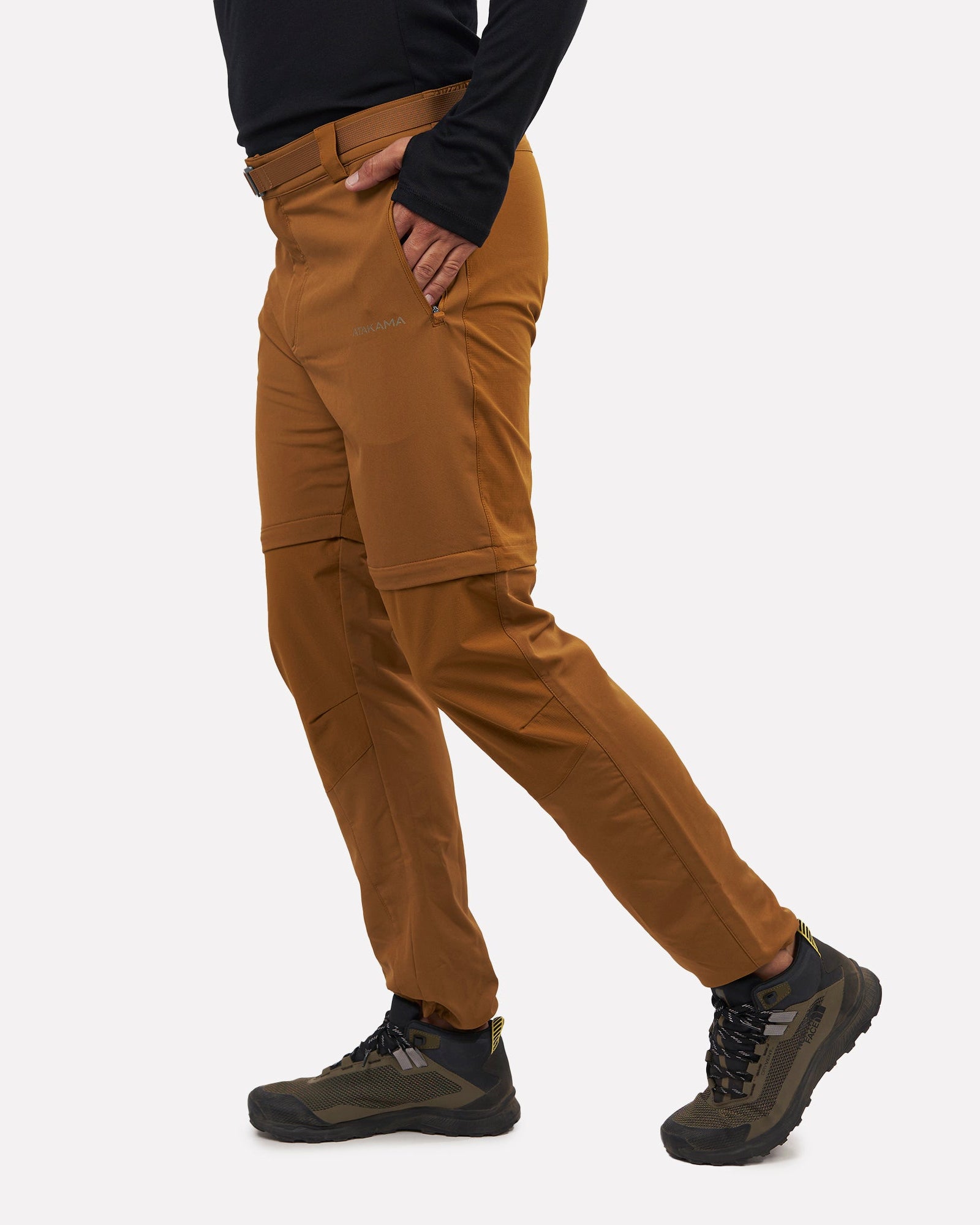 Pantalón de Trekking Desmontable Andino Hombre Mostaza - Atakama Outdoor