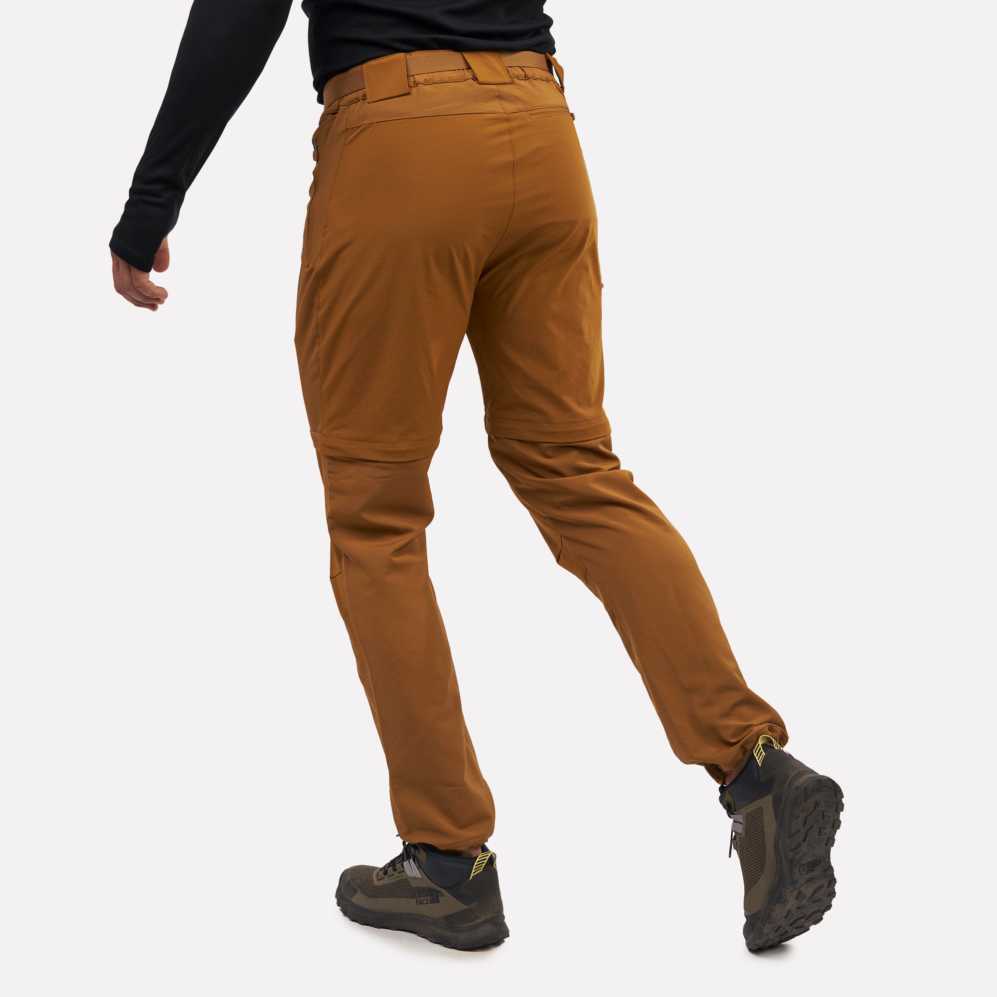 Pantalón de trekking desmontable Andino hombre Mostaza