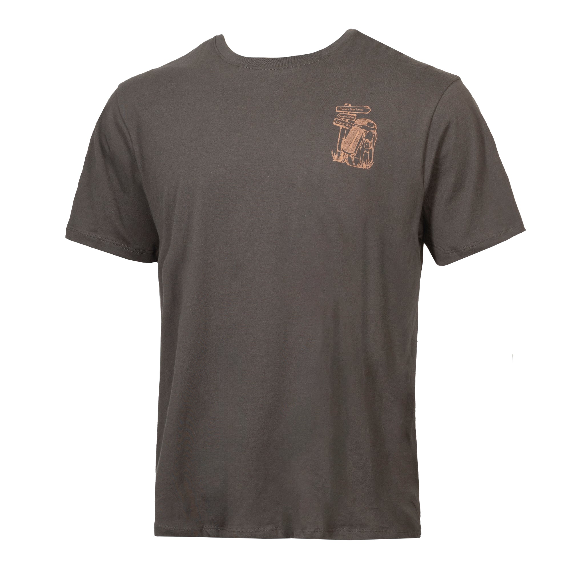 Polera Mochilera manga corta hombre Gris