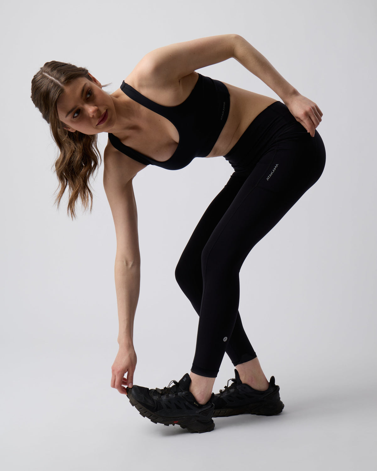 Calza Deportiva Panorámica Mujer Negro