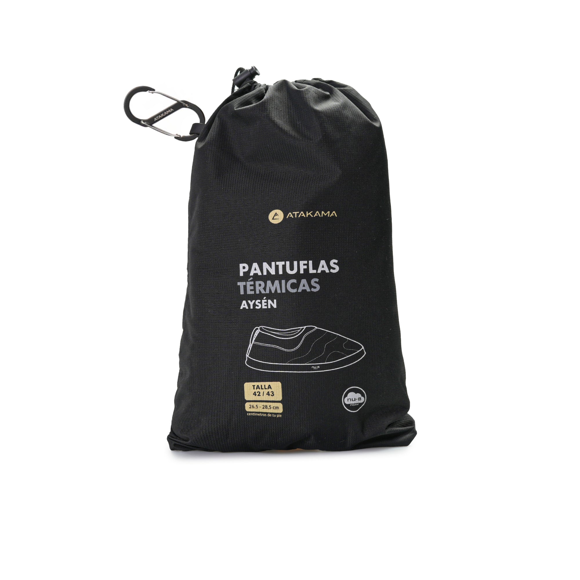 Pantuflas térmicas Aysén Nu-B Foam Negro