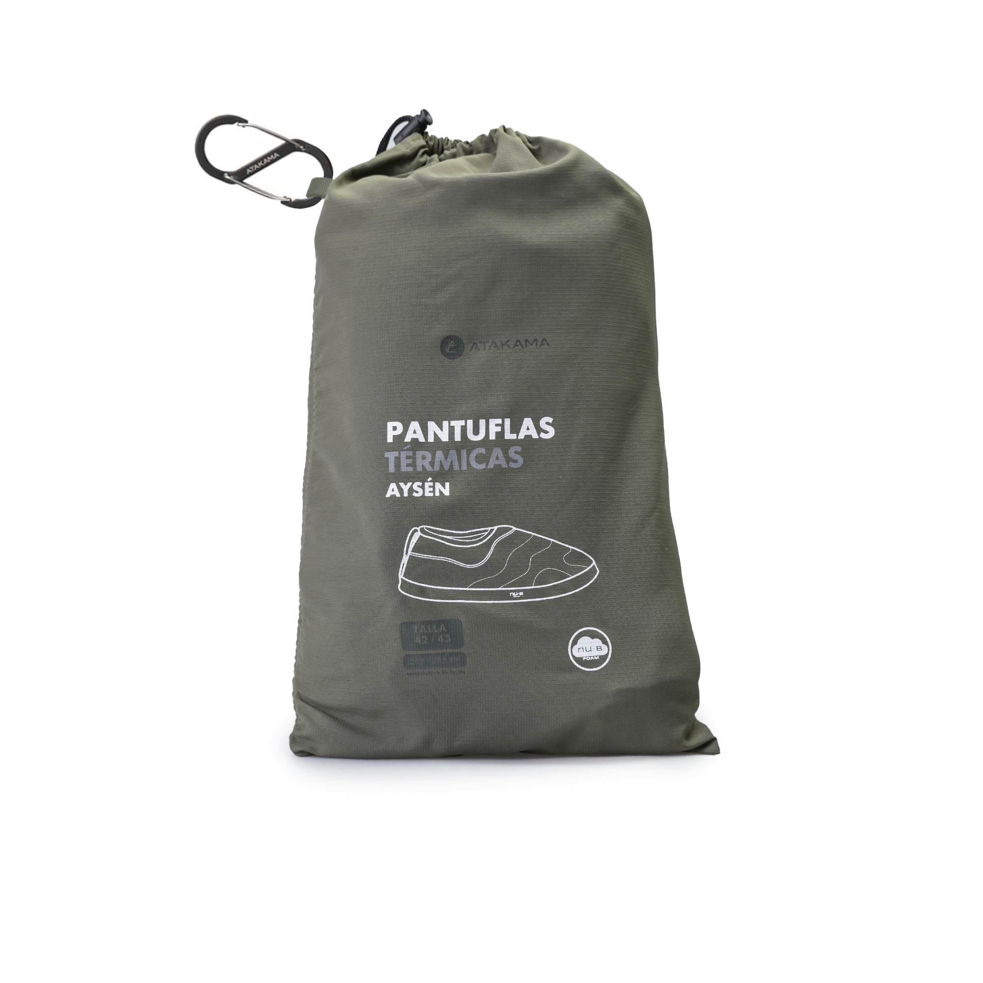 Pantuflas térmicas Aysén Nu-B Foam Verde