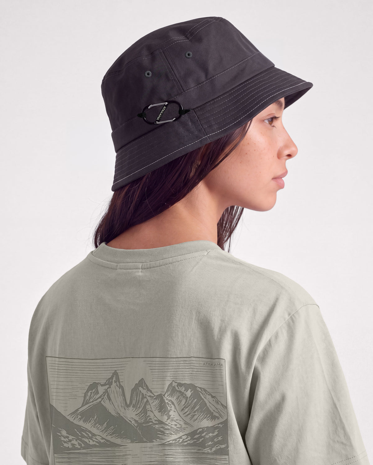 Sombrero Bucket Salado Gris