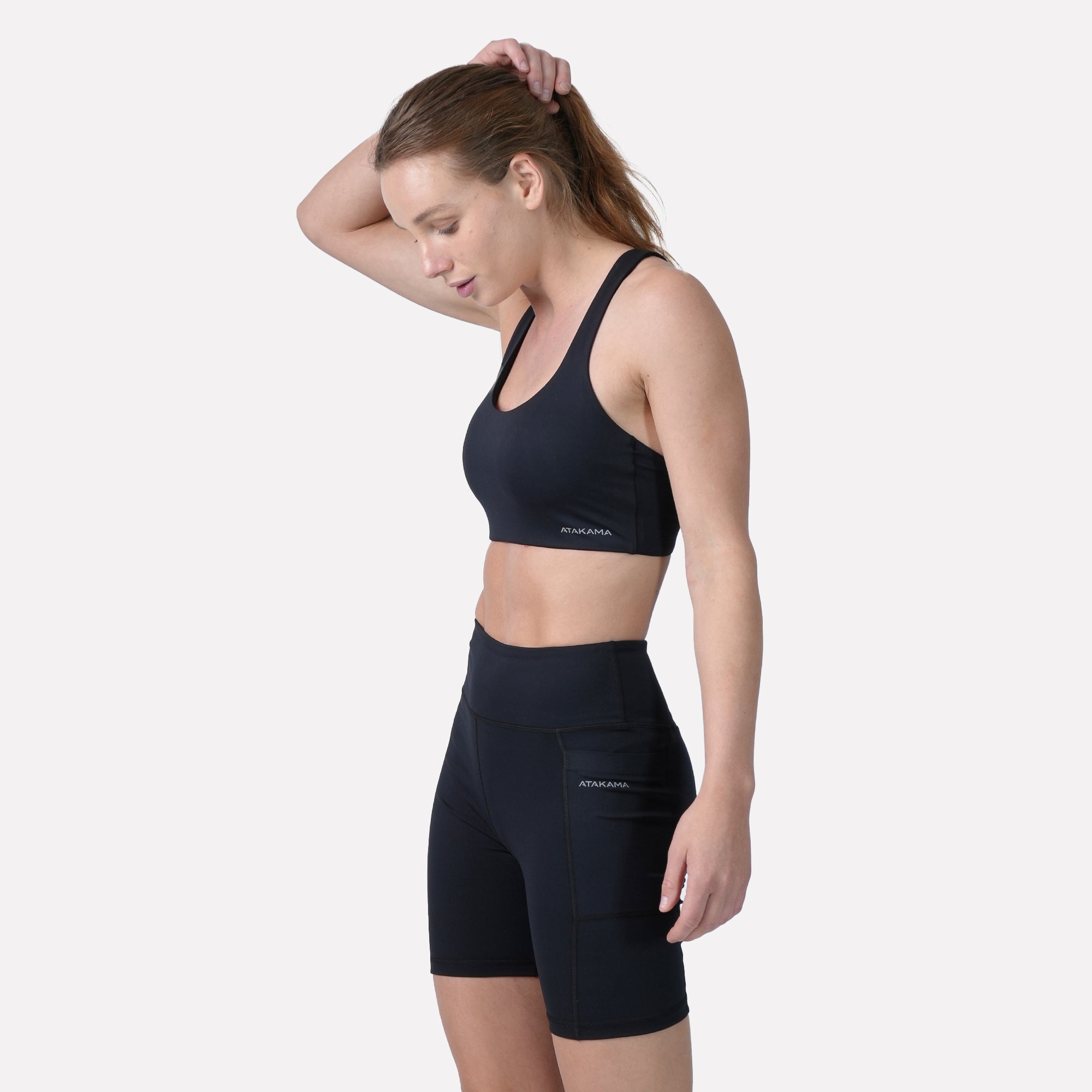 Calza Biker Mujer Oasis Negro