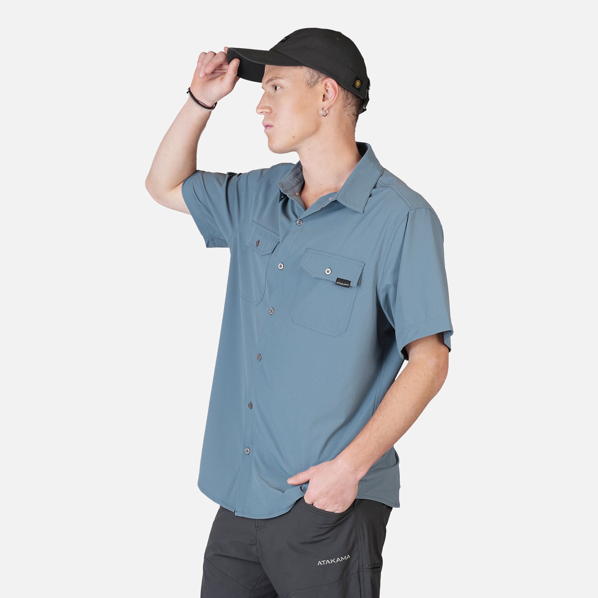 Camisa Outdoor Hombre Horizonte Azul