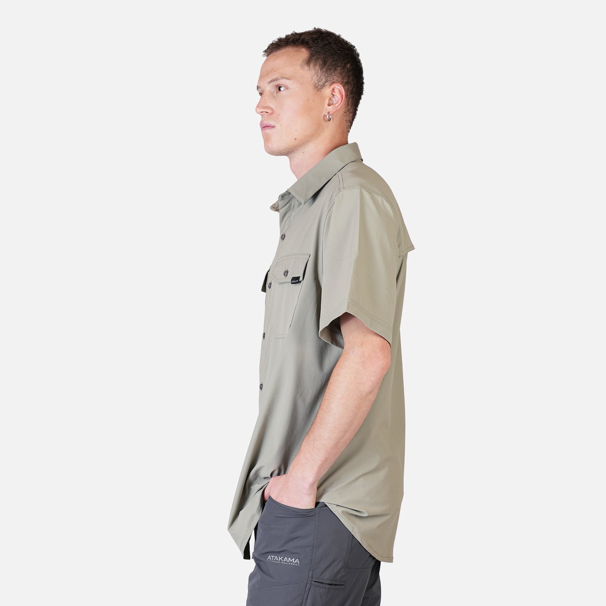 Camisa Outdoor Hombre Horizonte Verde