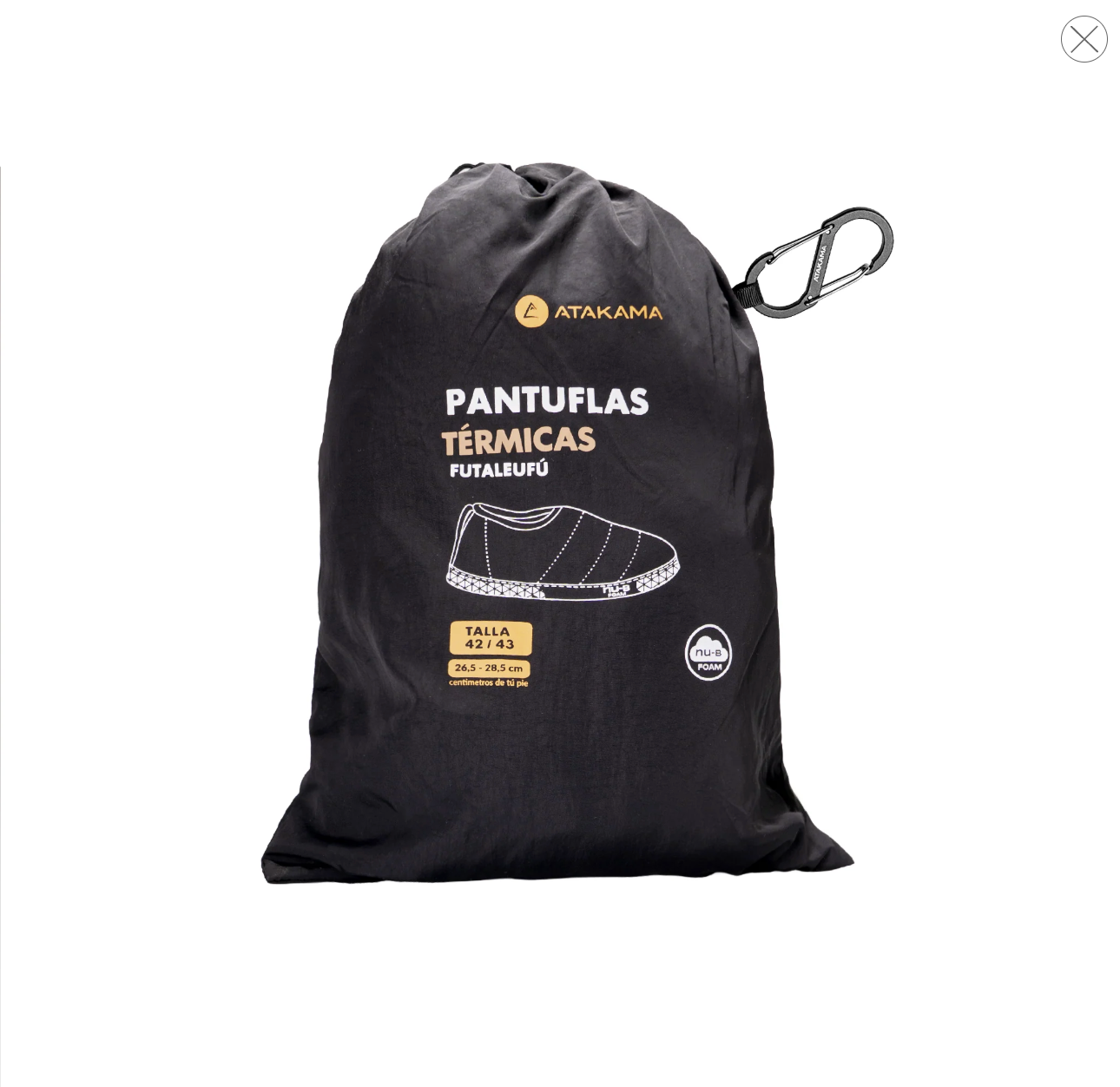 Pantufla térmica Futaleufú FLEX Nu-B Foam Negro/Cafe