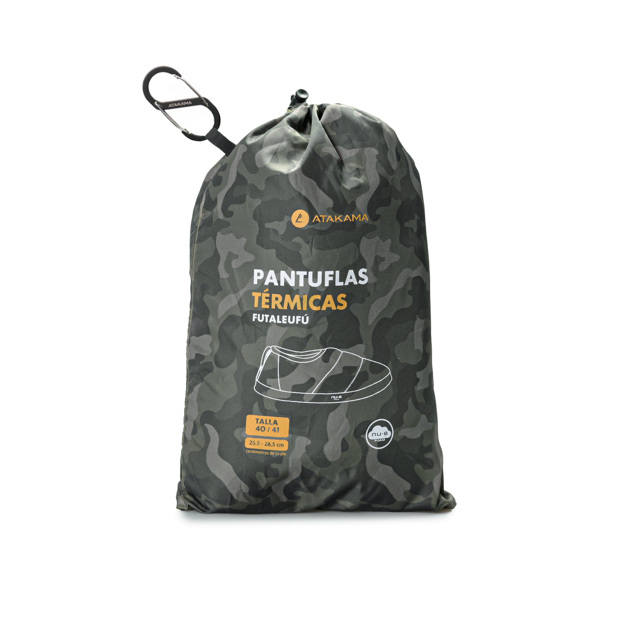 Pantuflas térmicas Futaleufú Nu-B Foam Camuflado Verde