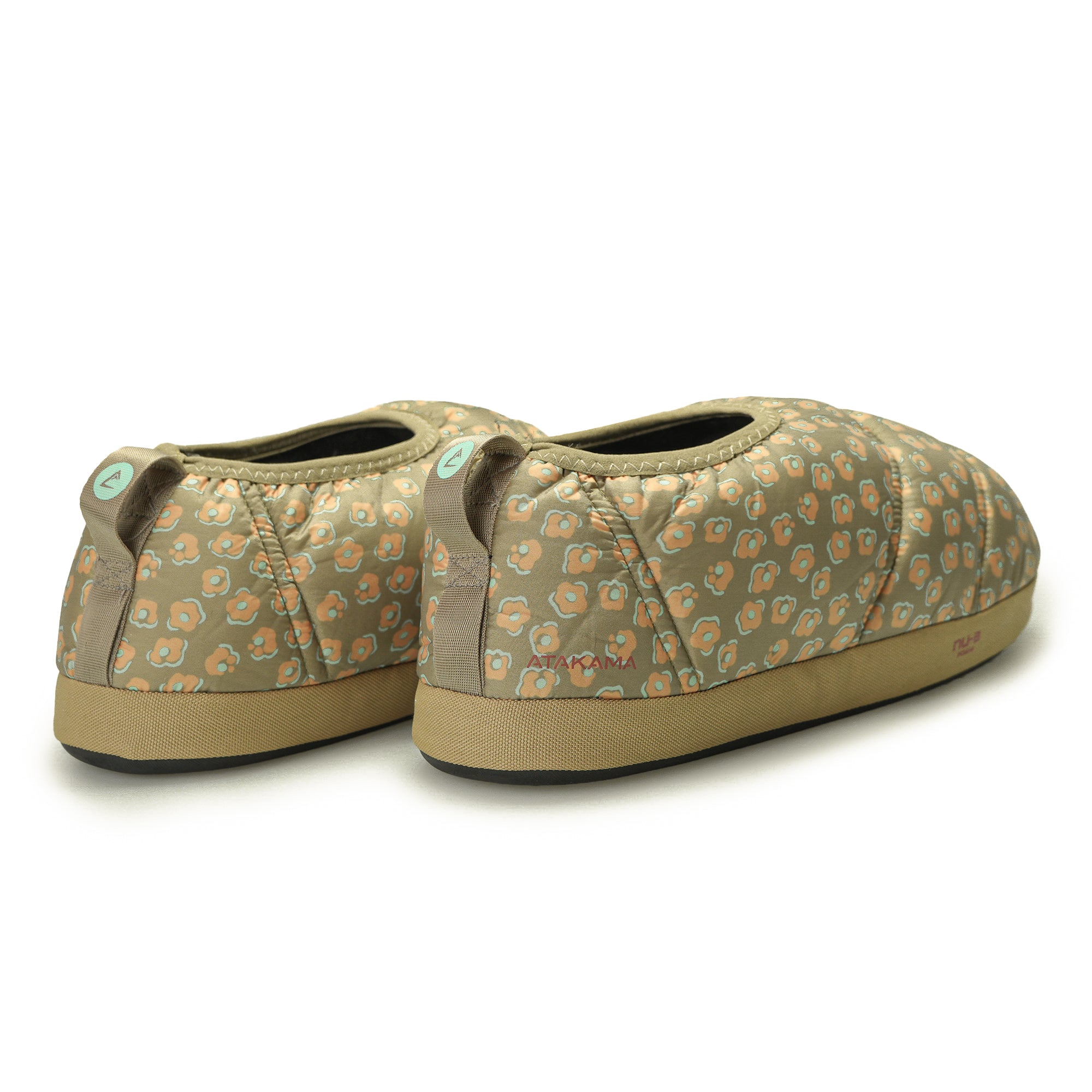 Pantuflas térmicas Futaleufú Nu-B Foam Print Flores Verde