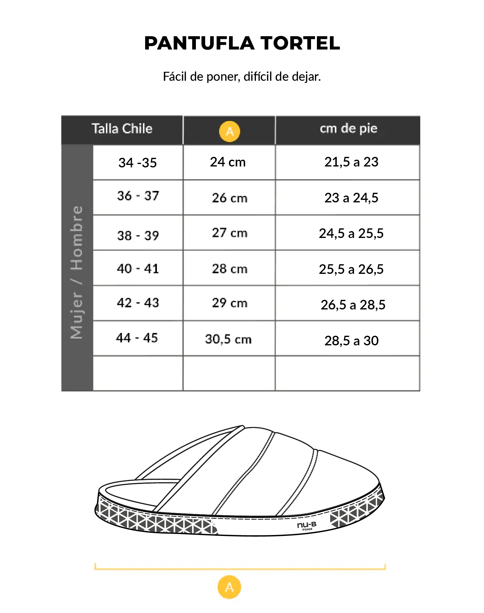 Pantufla térmica Tortel FLEX Nu-B Foam Negro