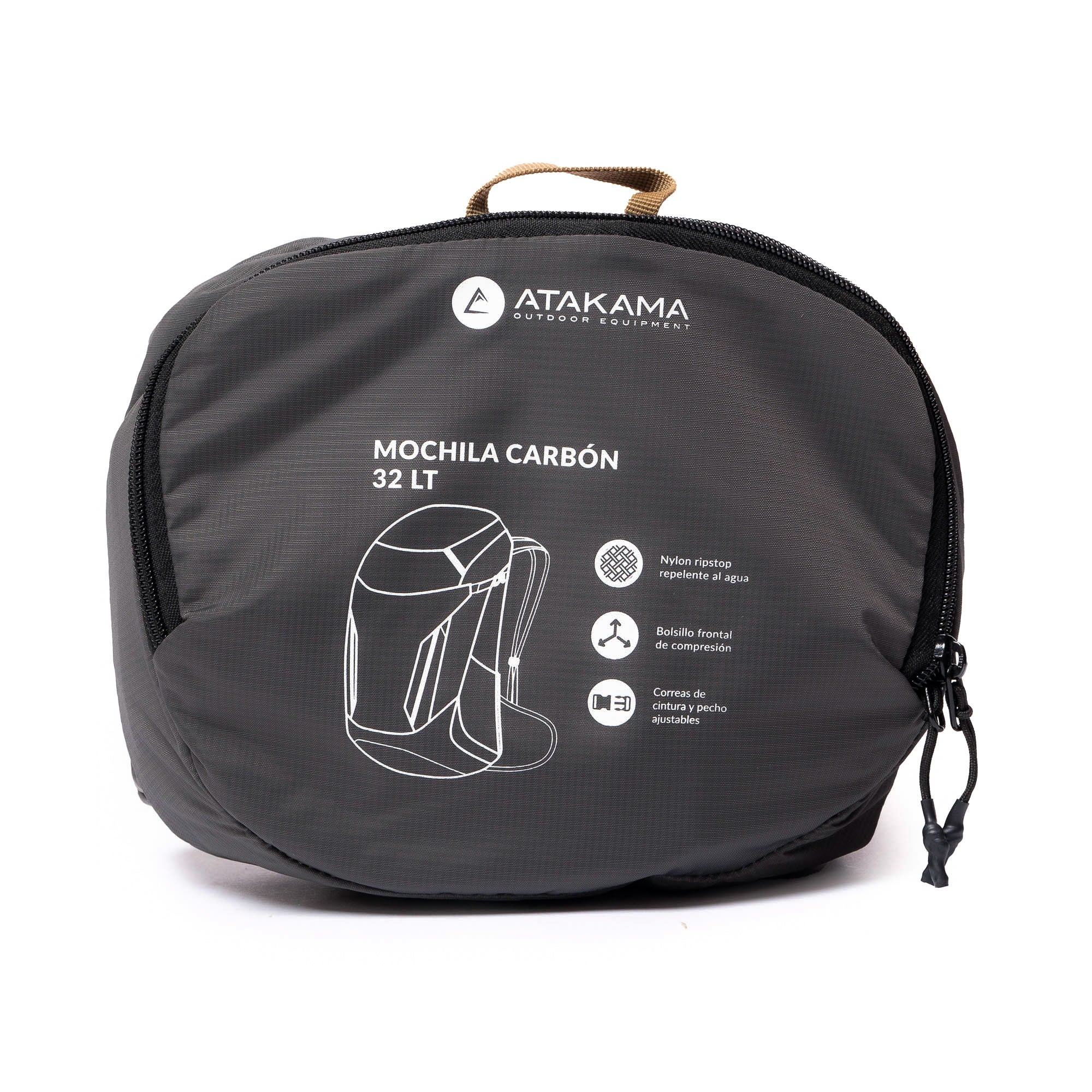 Mochila plegable Carbón 32 lt
