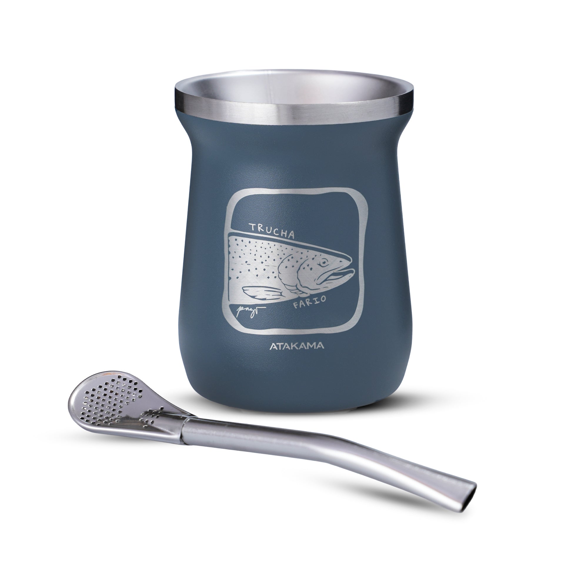 Matera térmica Trucha Fario 160 ml Azul