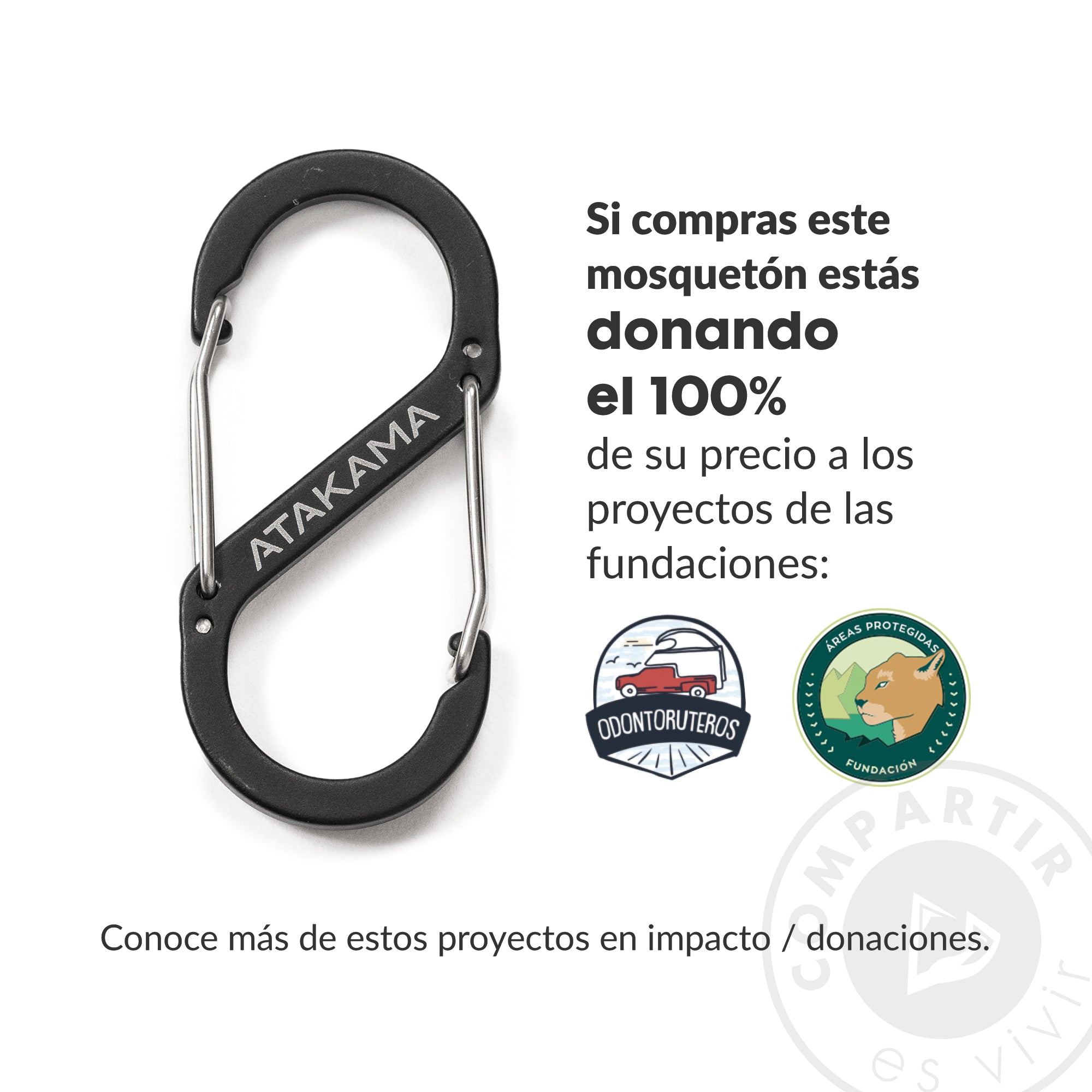 Llavero mosquetón Donación