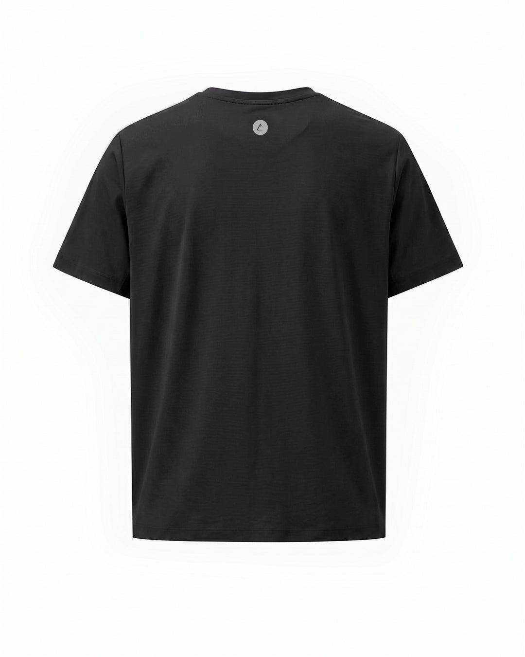 Polera Algodón Manga Corta Atakama Logo Centro Negro