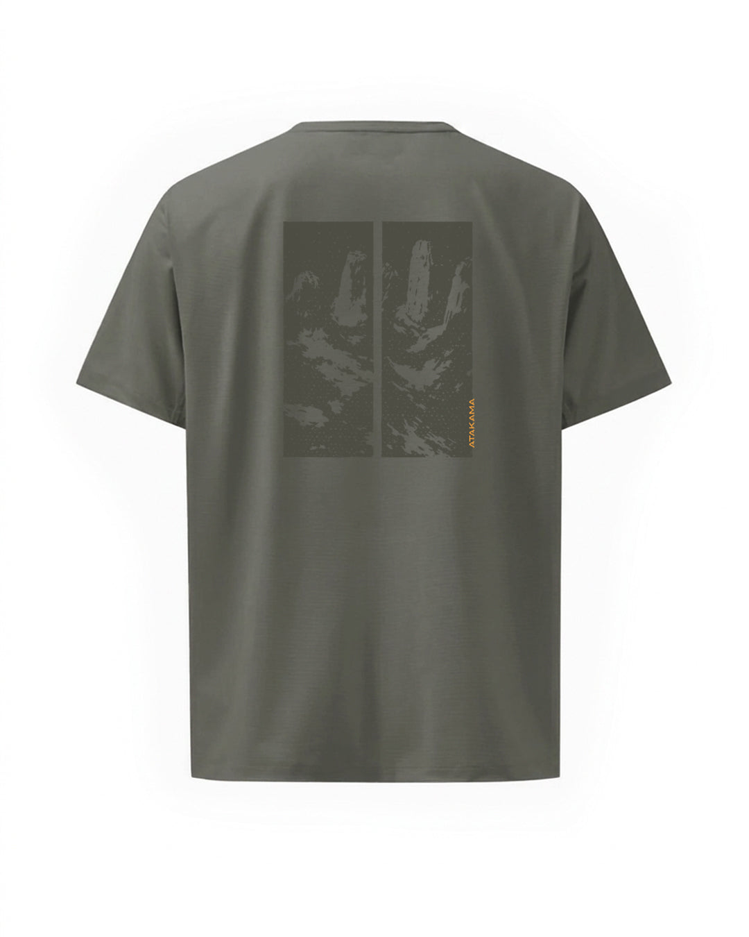 Polera Algodón Manga Corta Torres Textura Verde