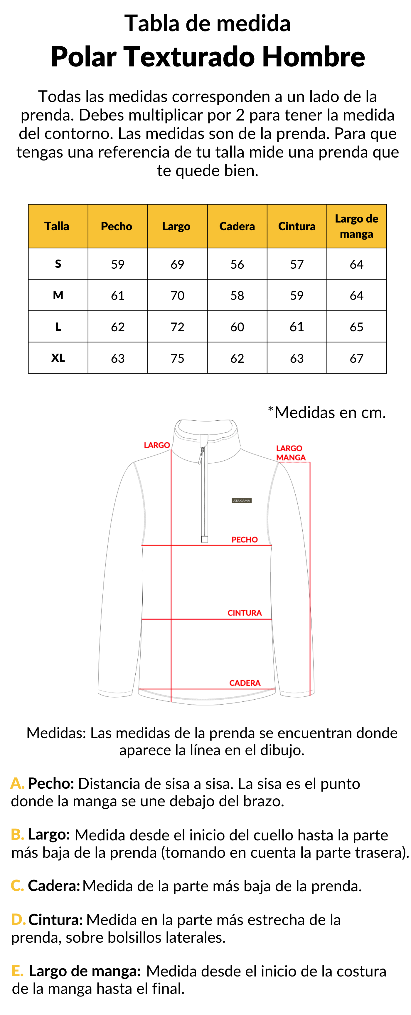 Polar Texturado Hombre Ventisquero Verde