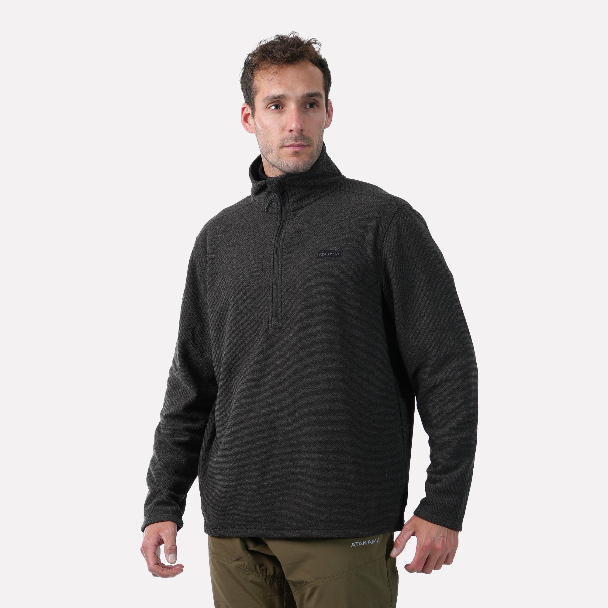 Polar Texturado Hombre Ventisquero Gris