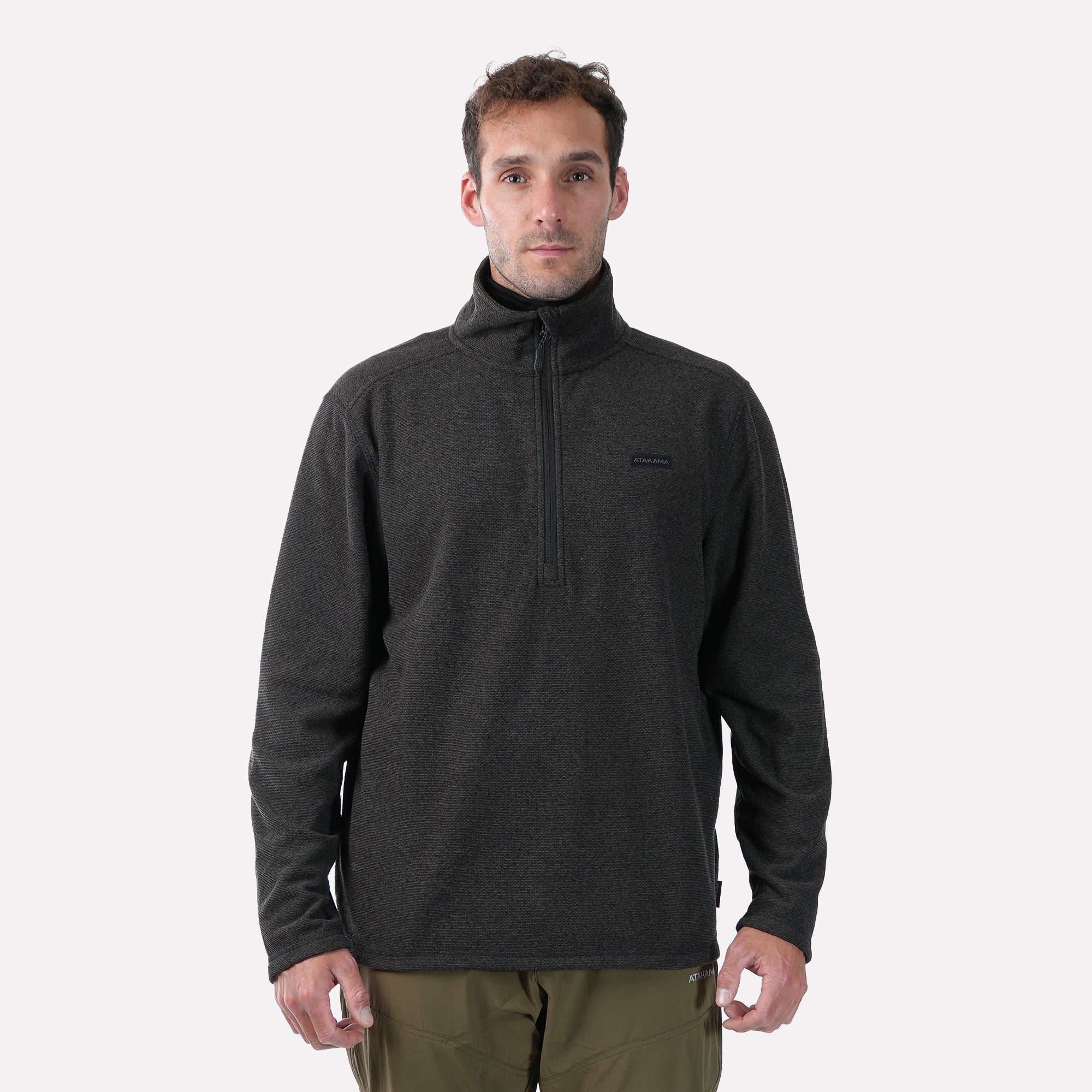 Polar Texturado Hombre Ventisquero Gris