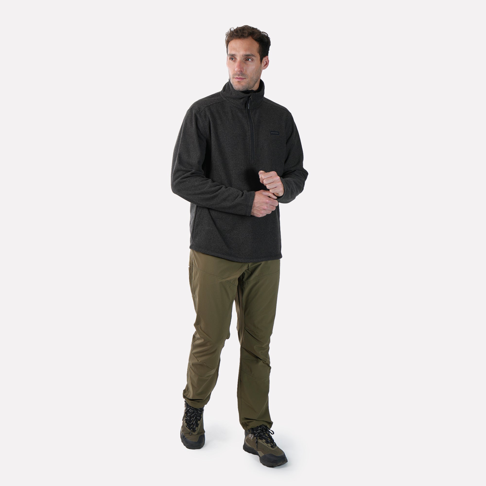 Polar Texturado Hombre Ventisquero Gris