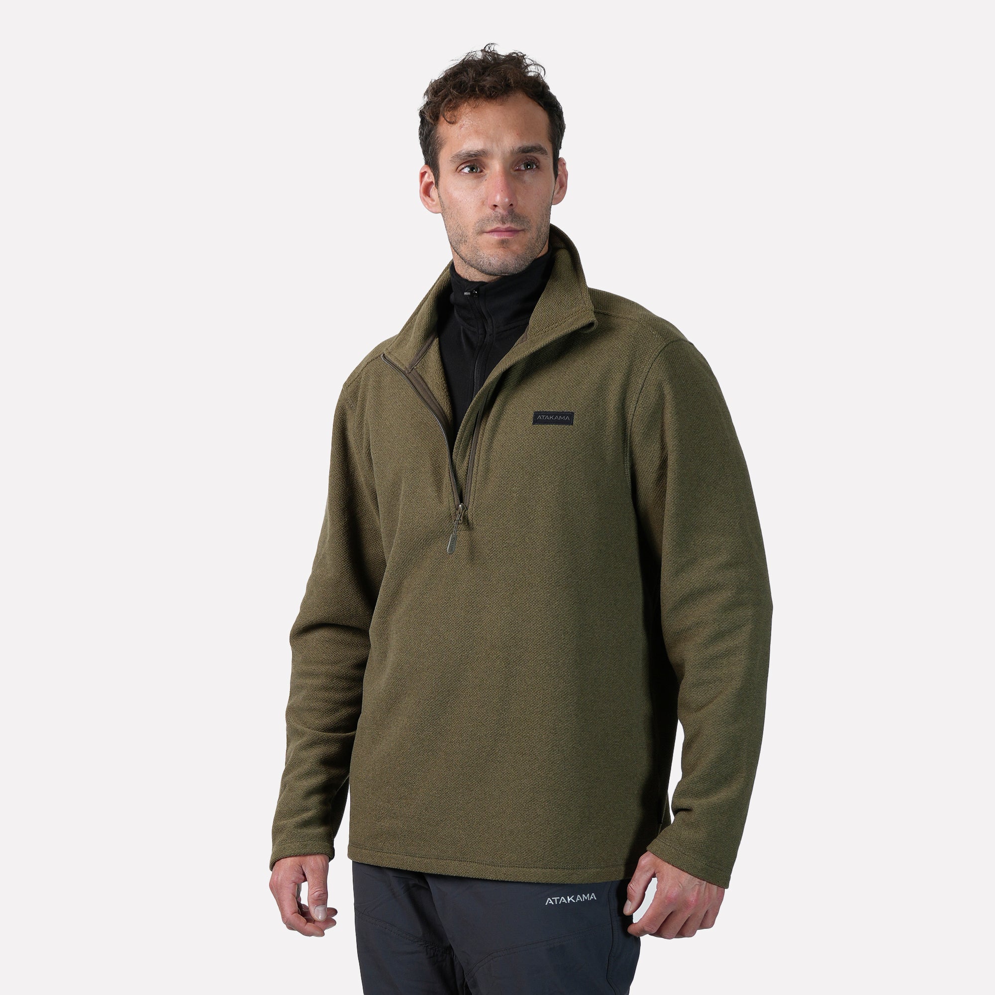 Polar Texturado Hombre Ventisquero Verde