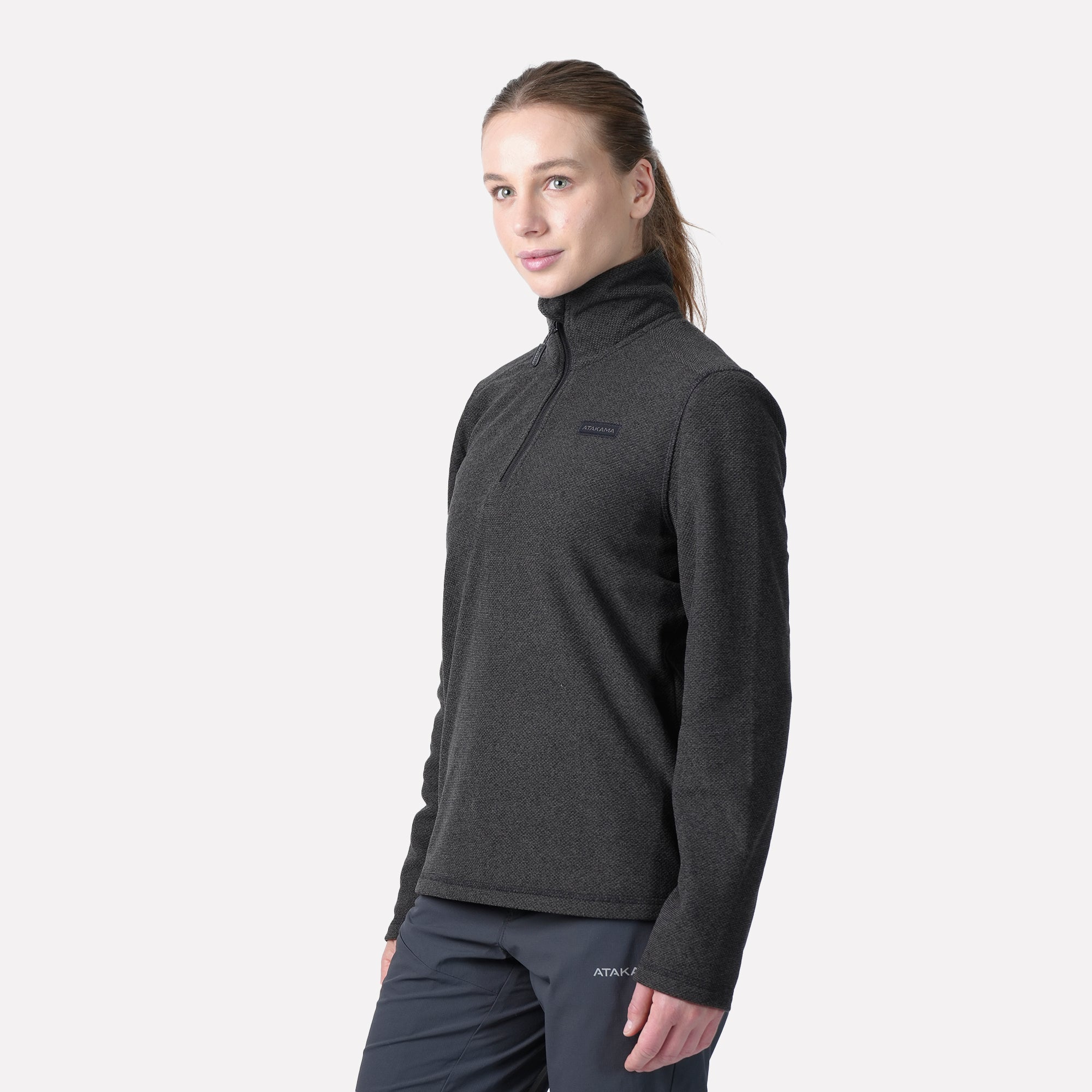 Polar Texturado Mujer Ventisquero Gris