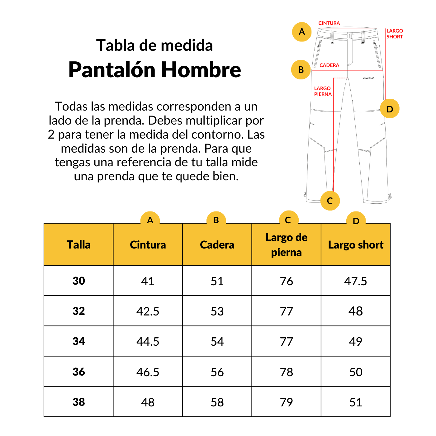 Pantalón de trekking desmontable Andino hombre Mostaza