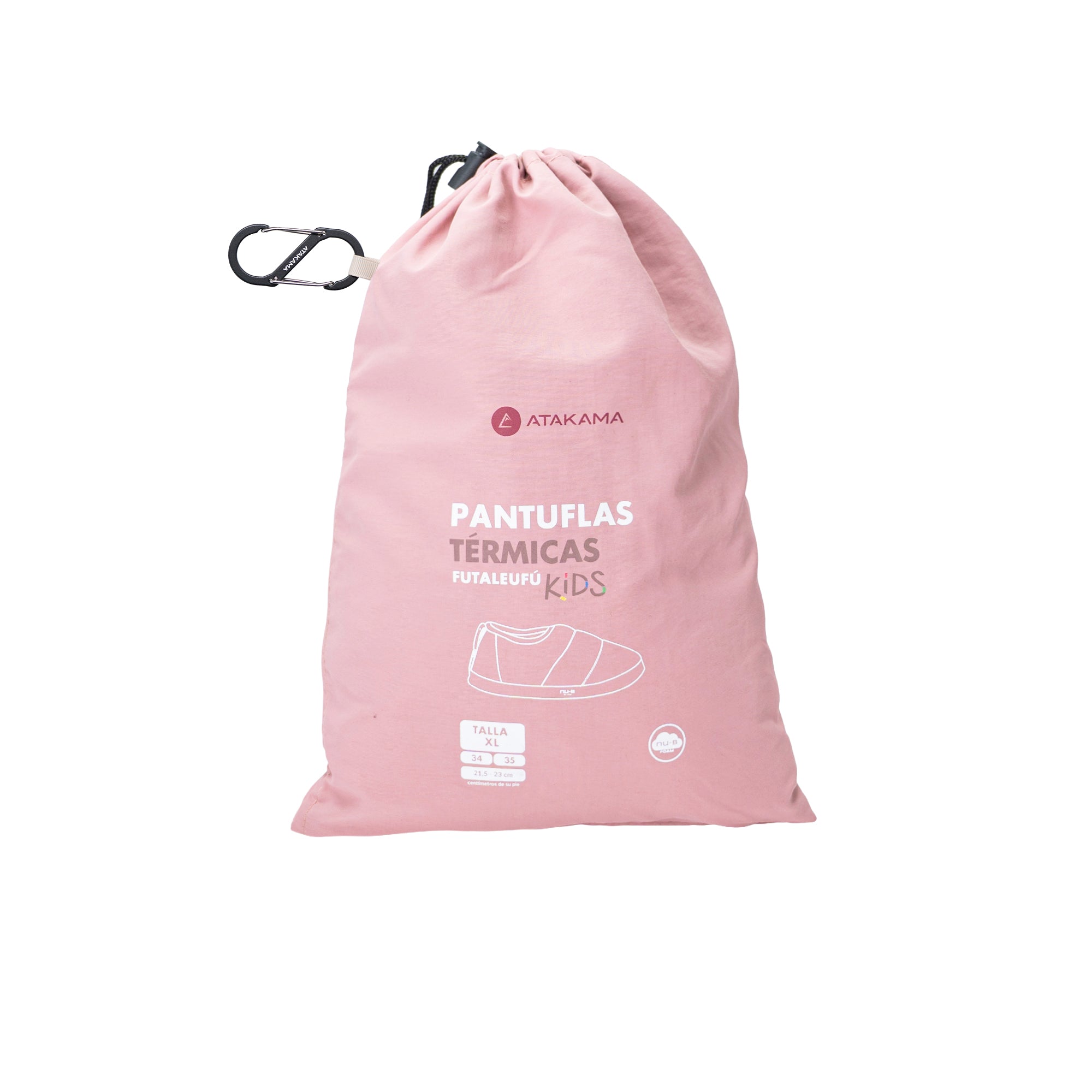 Pantuflas térmicas Futaleufú Kids Nu-B Foam Rosada