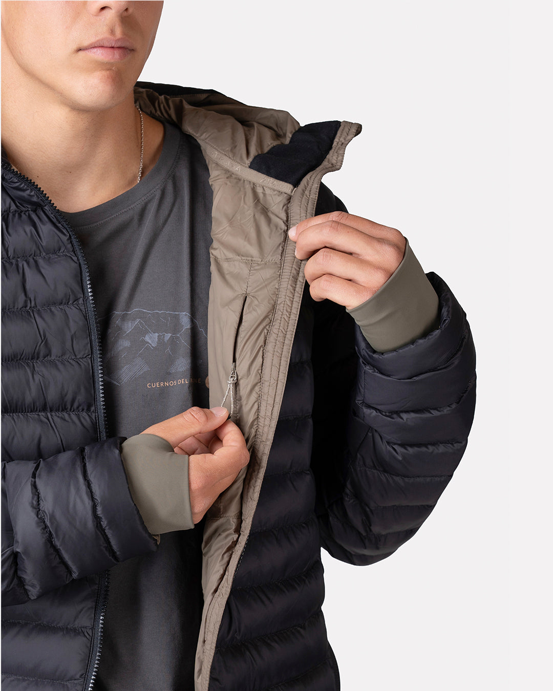 Parka Termica Indomita Hombre Negro